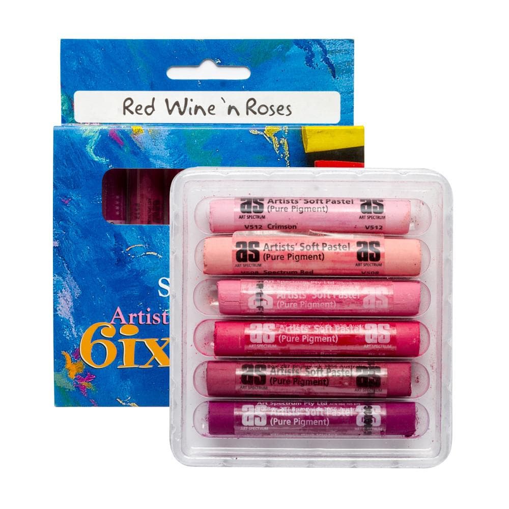 Art Spectrum Standard Pastel Six Pack Red Wine 'N' Roses