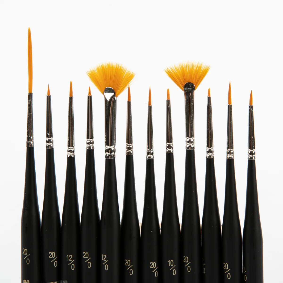 Art Spectrum Studio Series Golden Synthetic Extra Fine Detail Brush Set - Hangcell Set Of 12 Brushes - Image 2