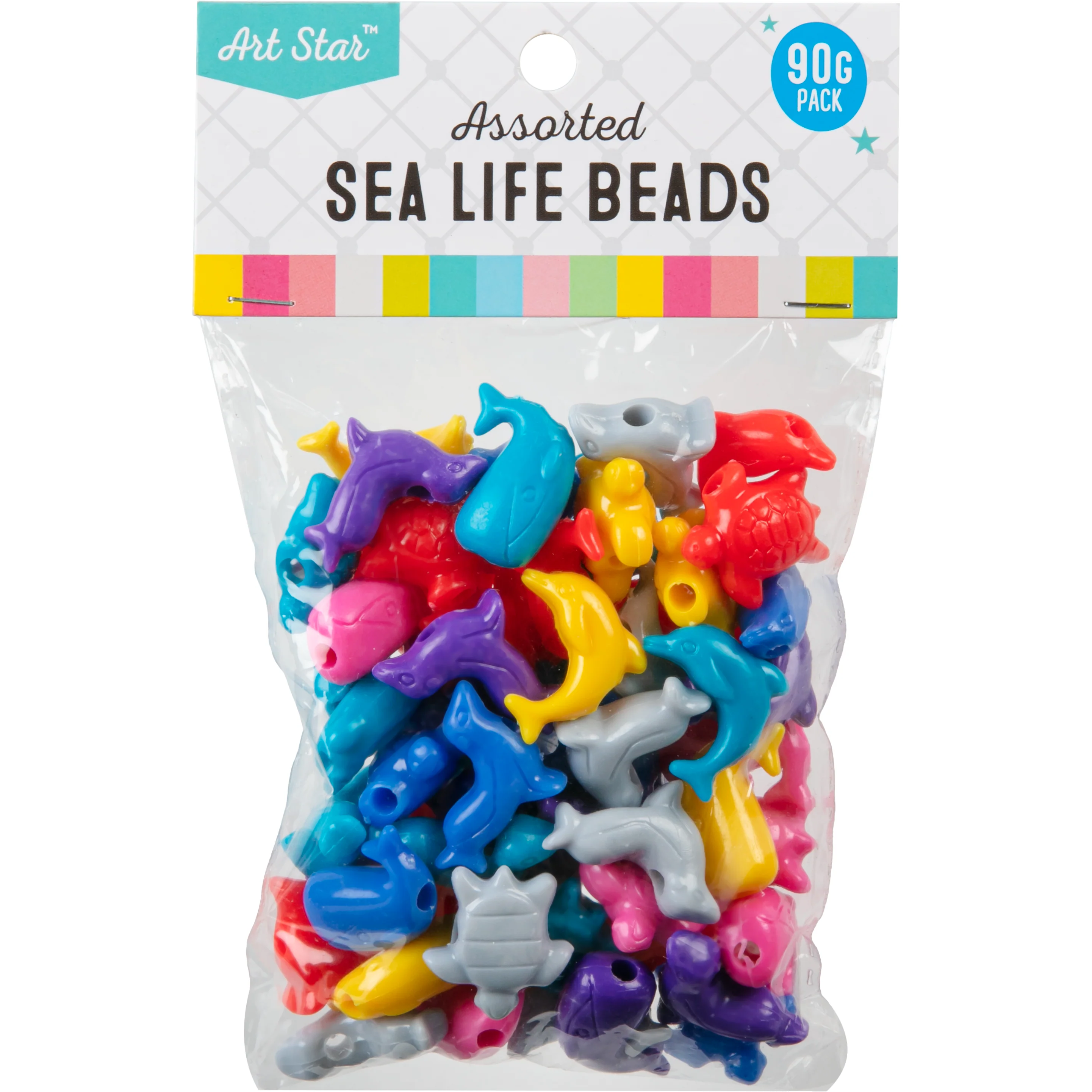 Art Star Assorted Colour and Design Sea Life Beads 90g Pack - Image 5