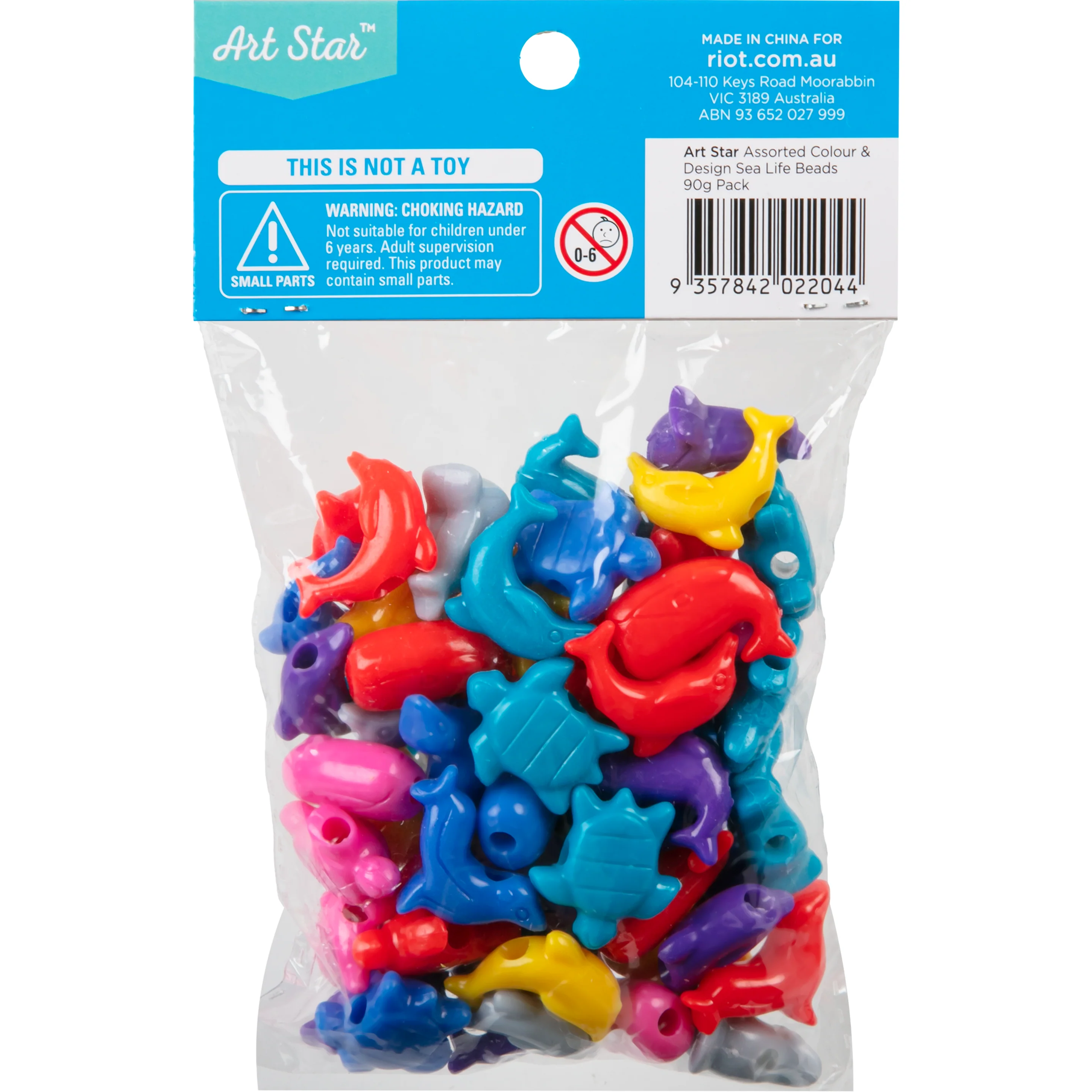 Art Star Assorted Colour and Design Sea Life Beads 90g Pack - Image 7