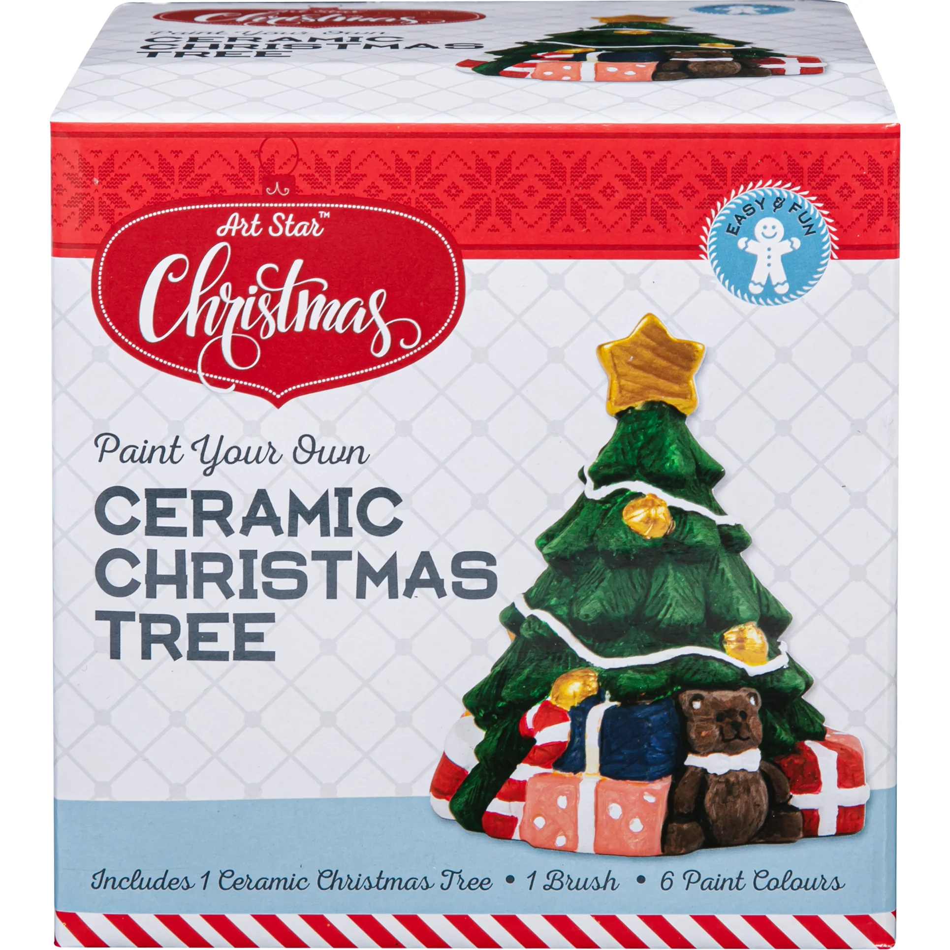 Art Star Christmas Paint Your Own Ceramic Tree Decoration Kit - Image 5
