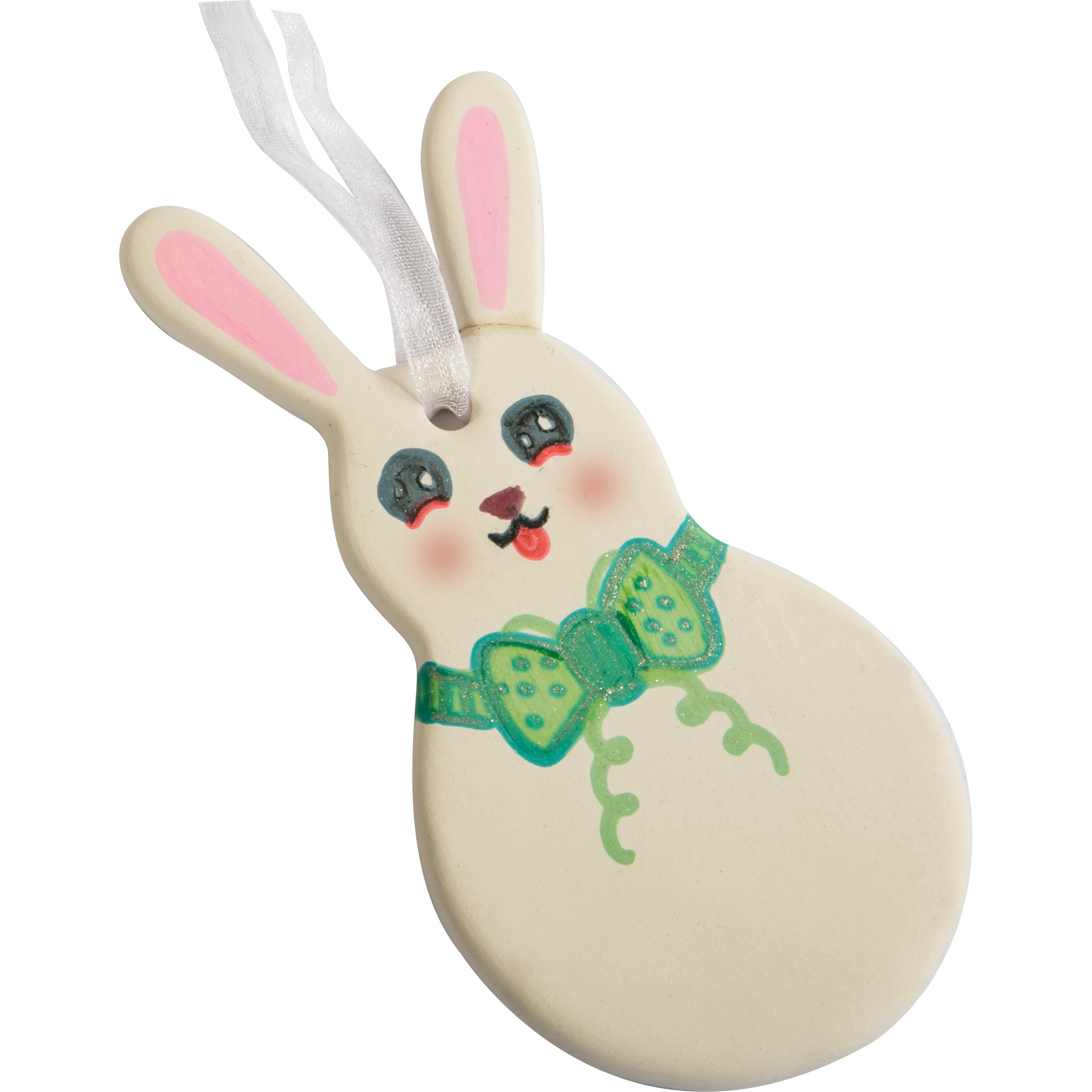 Art Star Easter Hanging Ceramic Bunny Blank 6.1x12.5cm - Image 5