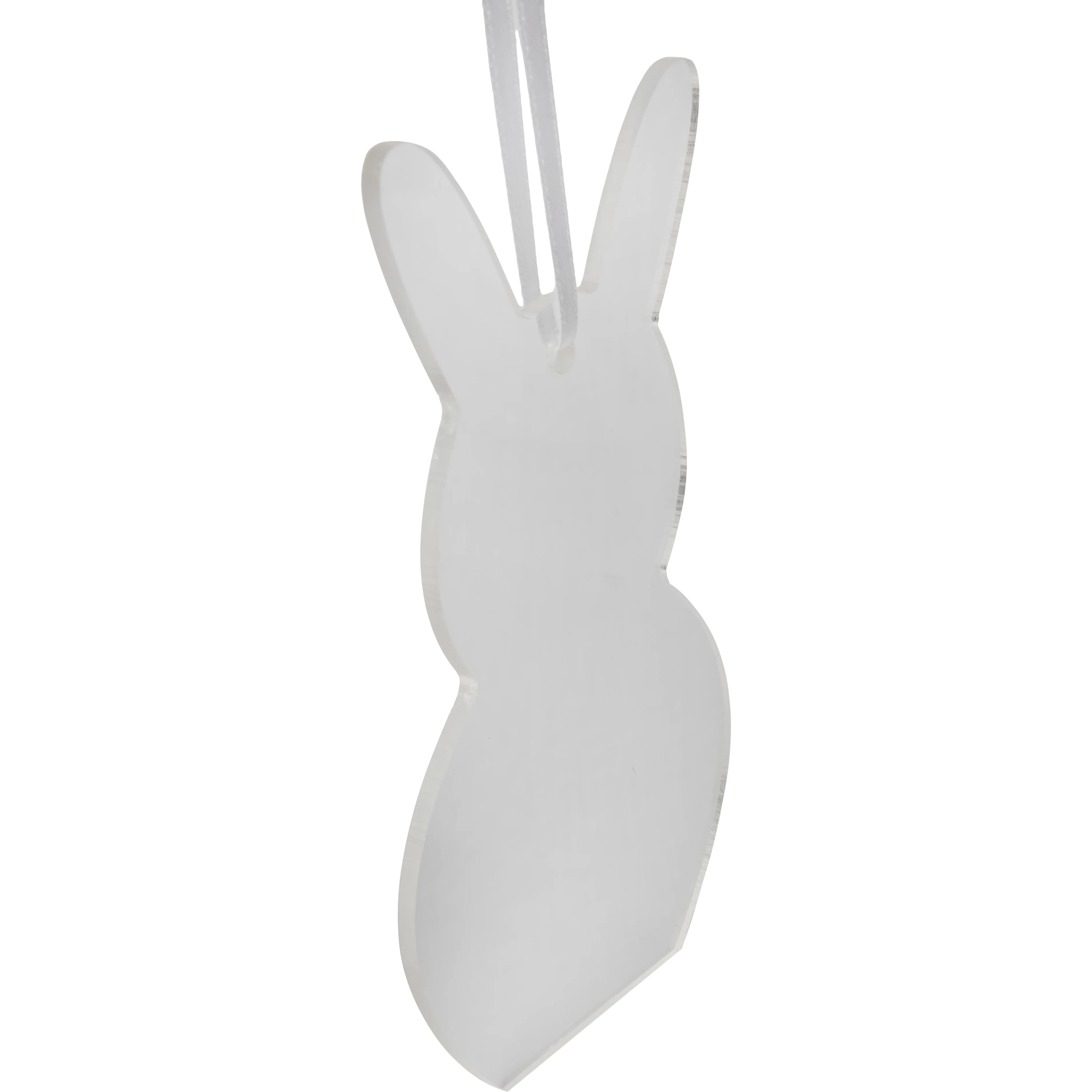 Art Star Easter Hanging Clear Acrylic Bunny Blank 6.7x12.1cm - Image 3