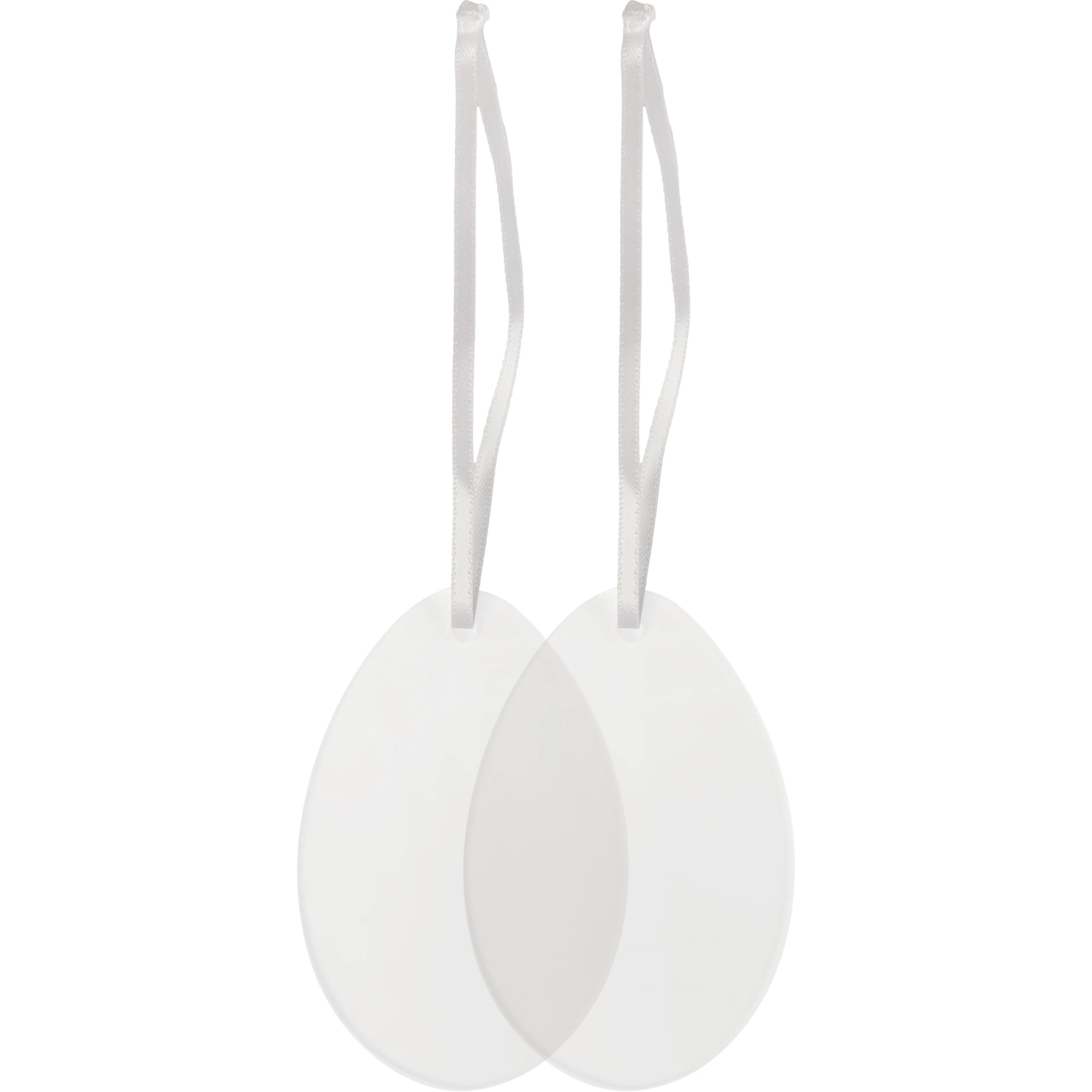 Art Star Easter Hanging Clear Acrylic Egg Blank 5.3x8cm (2 Pack)
