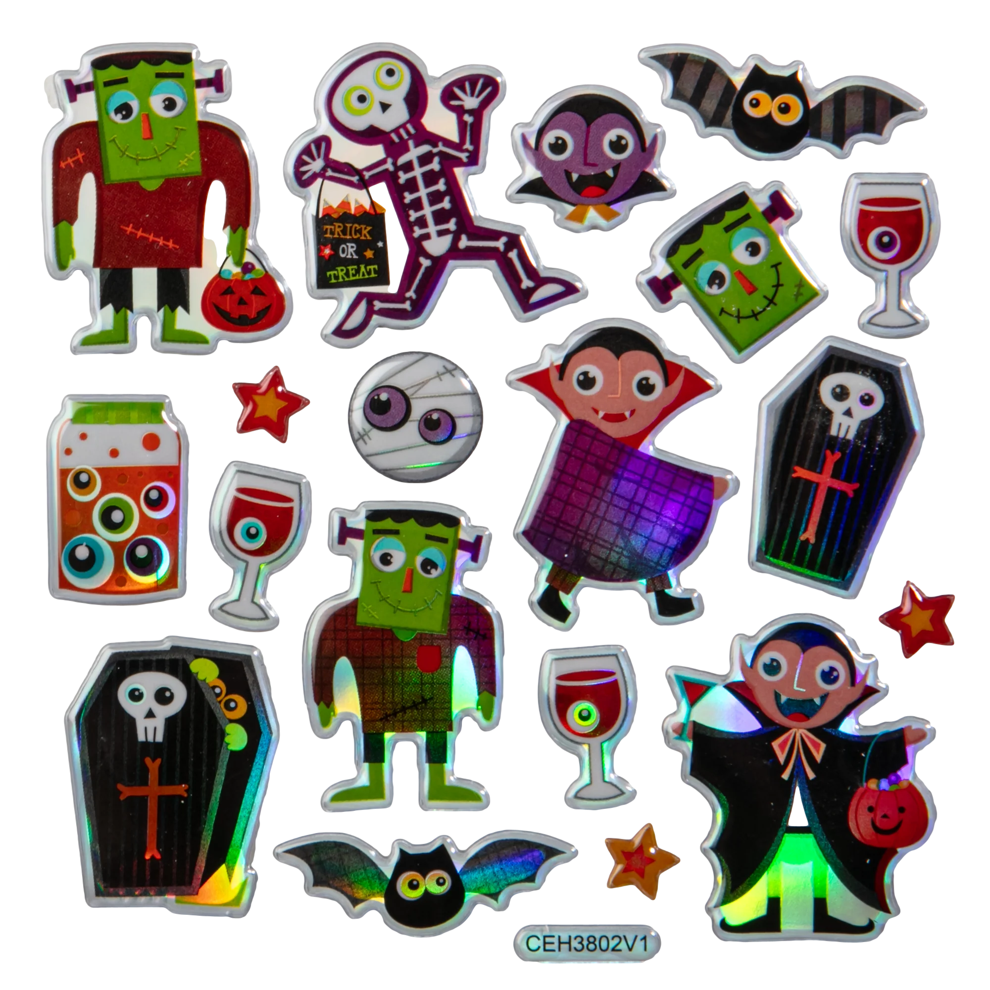 Art Star Halloween Ghastly Good Times Sticker Pack 180 x 105mm Contains 36 Stickers - Image 2