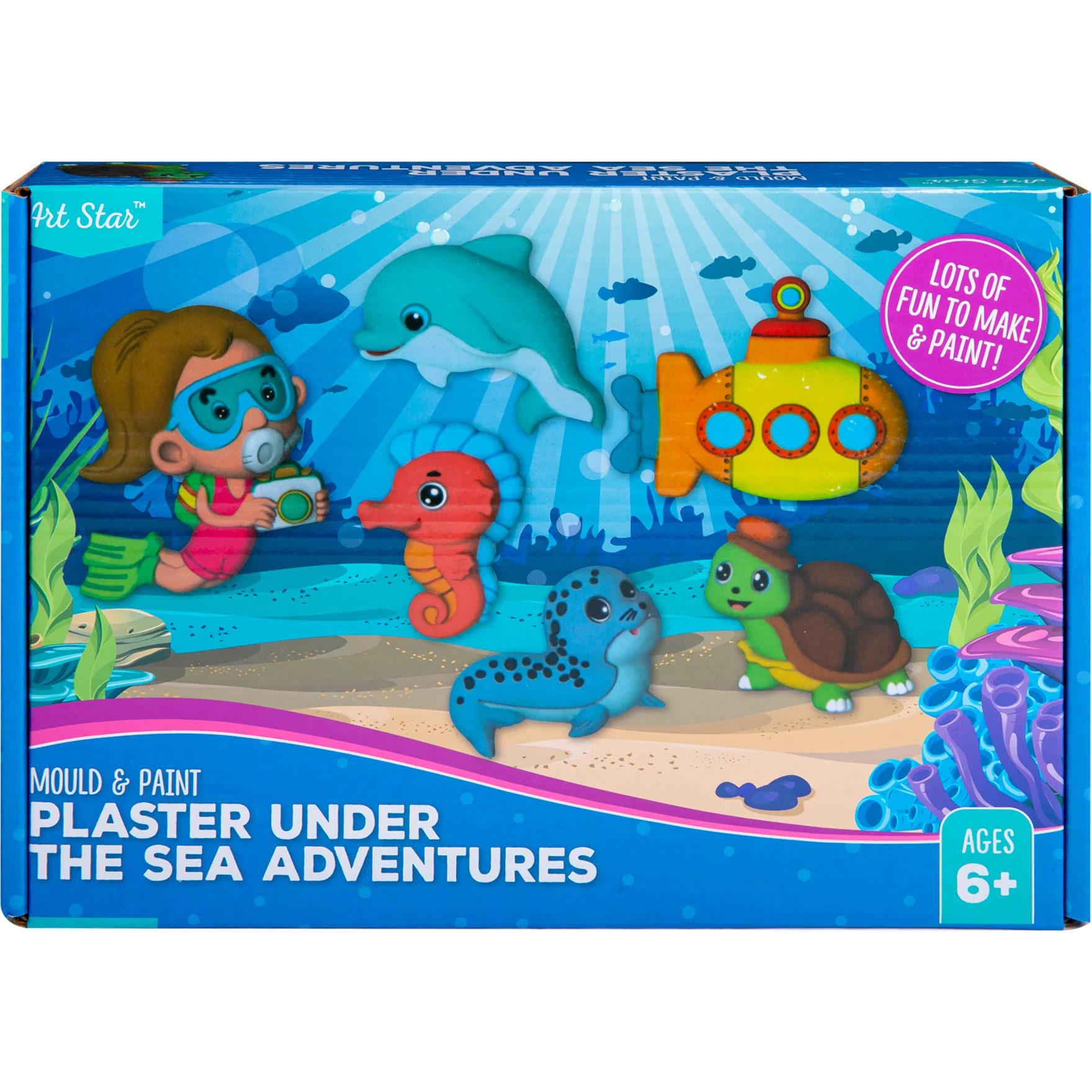 Art Star Mould and Paint Plaster Under The Sea Adventures (6 Magnets) - Image 5