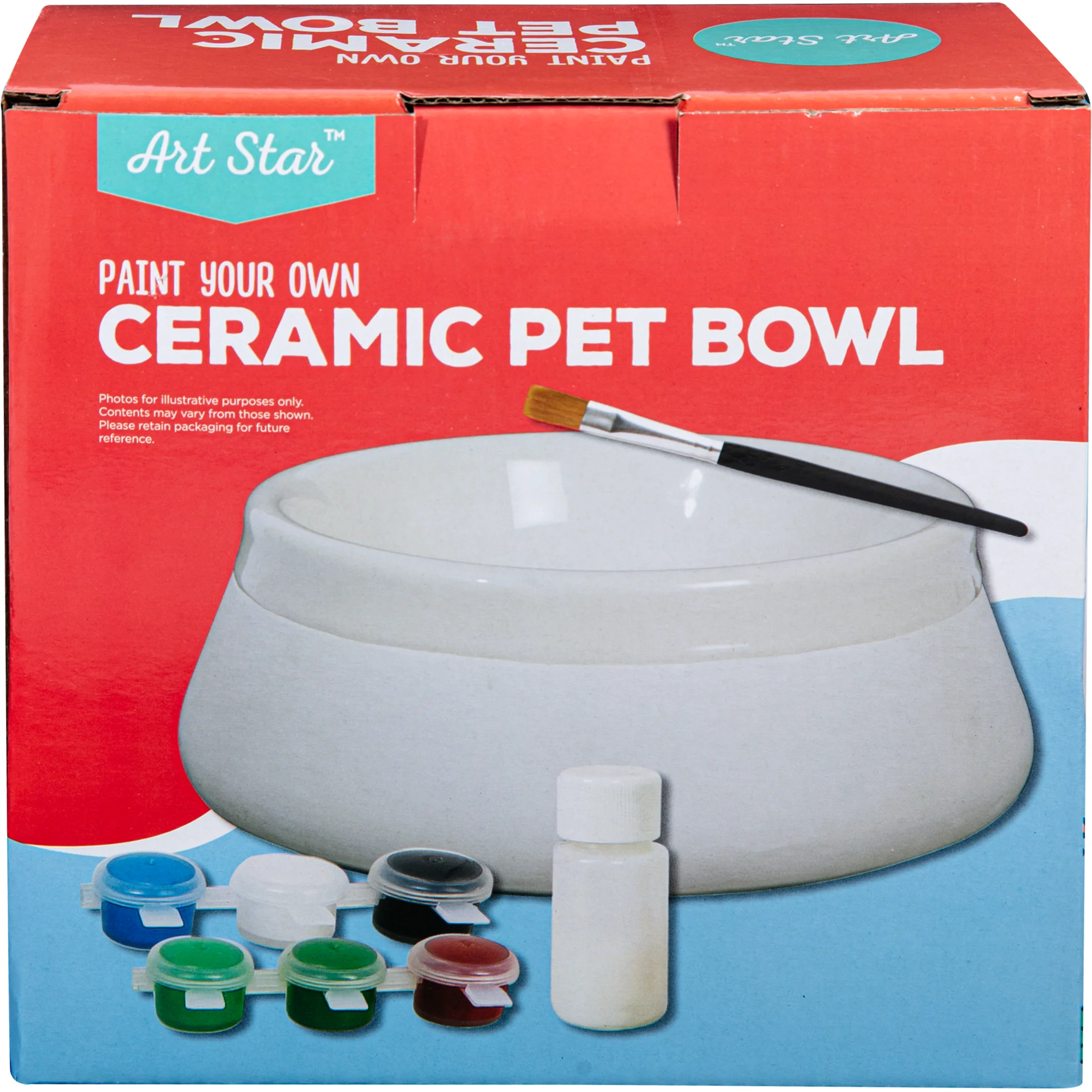 Art Star Paint Your Own Ceramic Pet Bowl (17.8 x 17.8 x 6.5cm) - Image 6