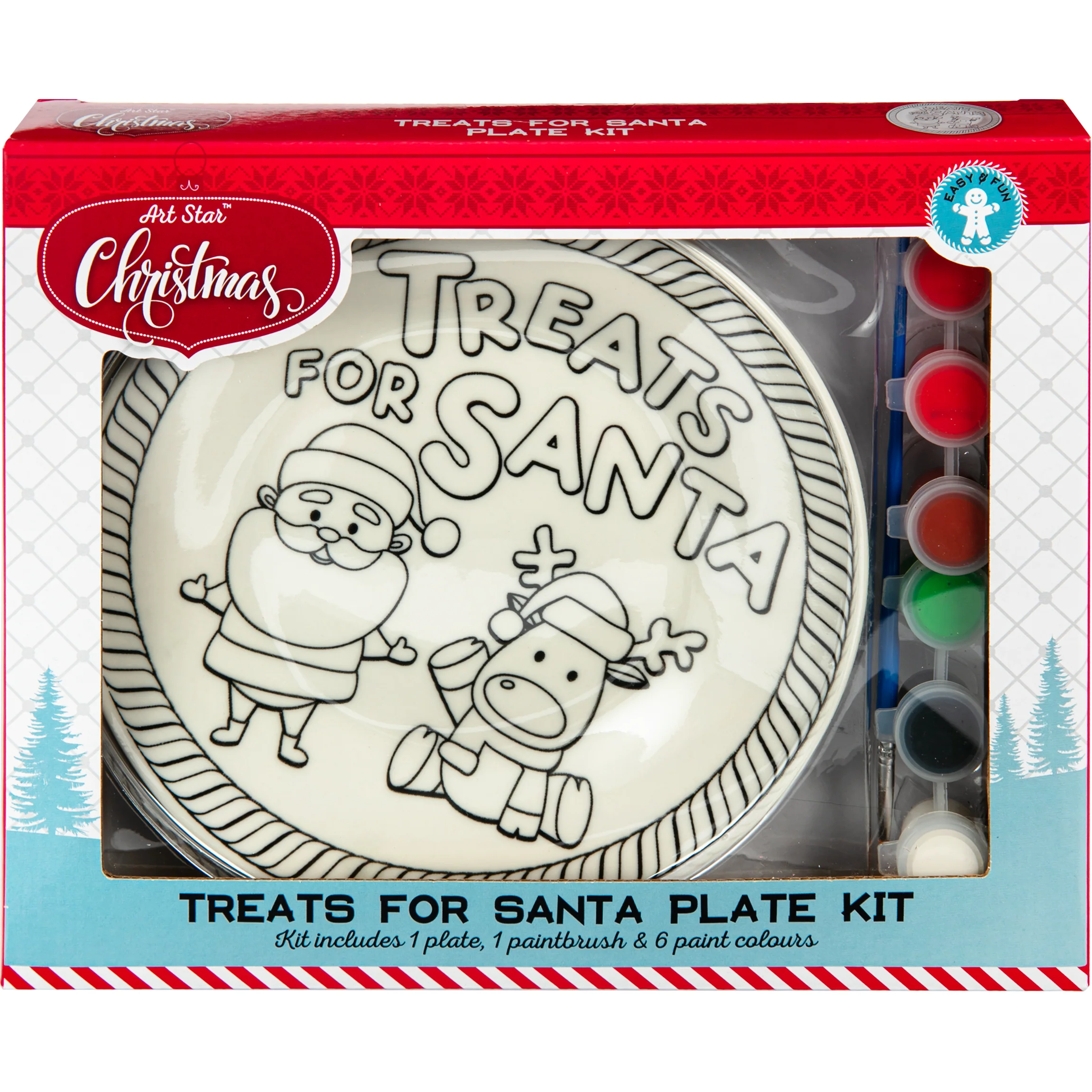 Art Star Christmas Treats for Santa Plate Kit