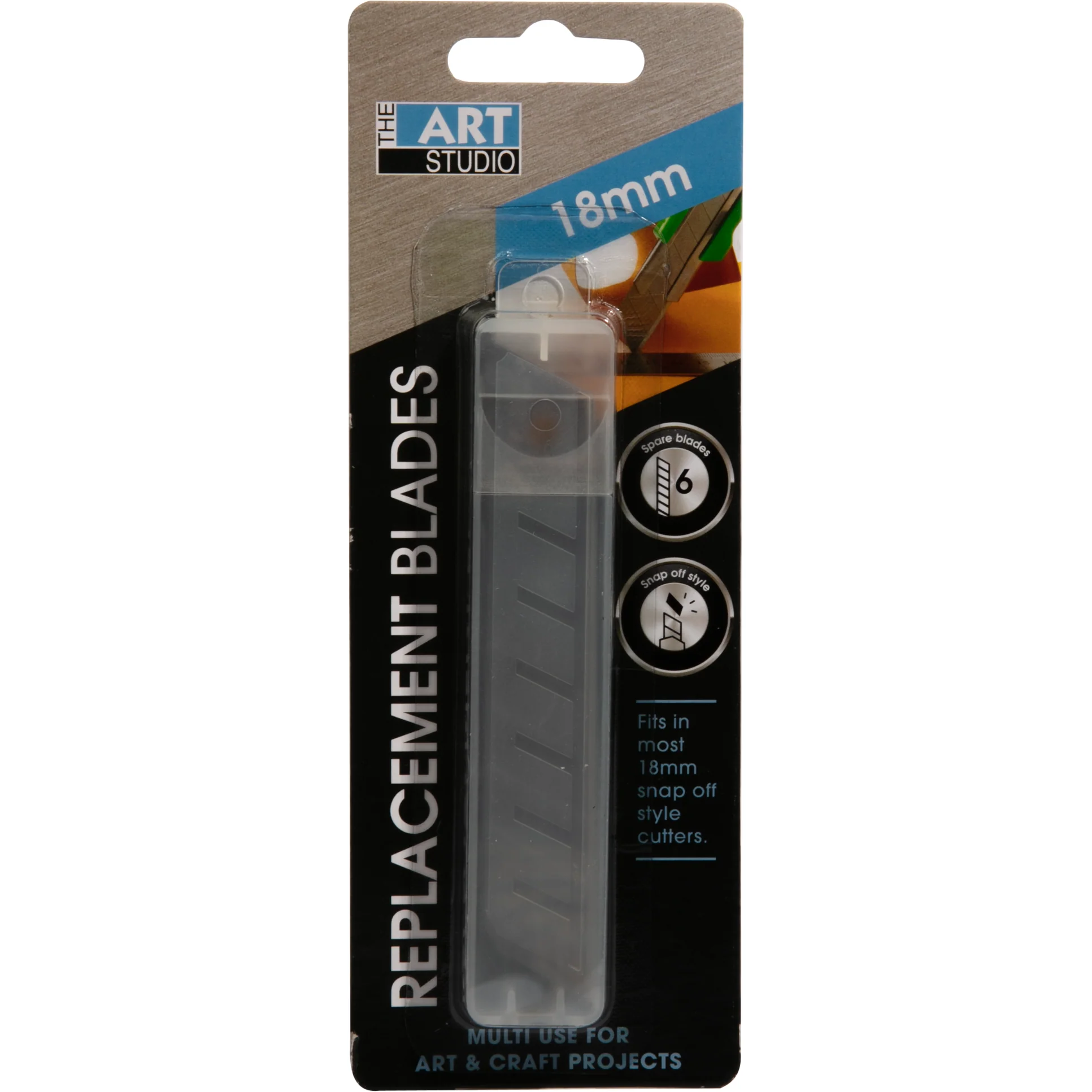 The Art Studio 18mm Replacement Snap Blades (5 Pieces)