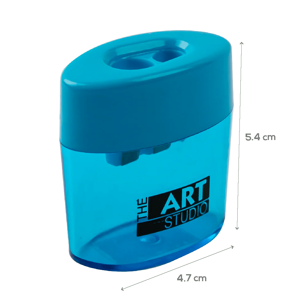 The Art Studio 2 Hole Oval Pencil Sharpener With Catcher - Image 10