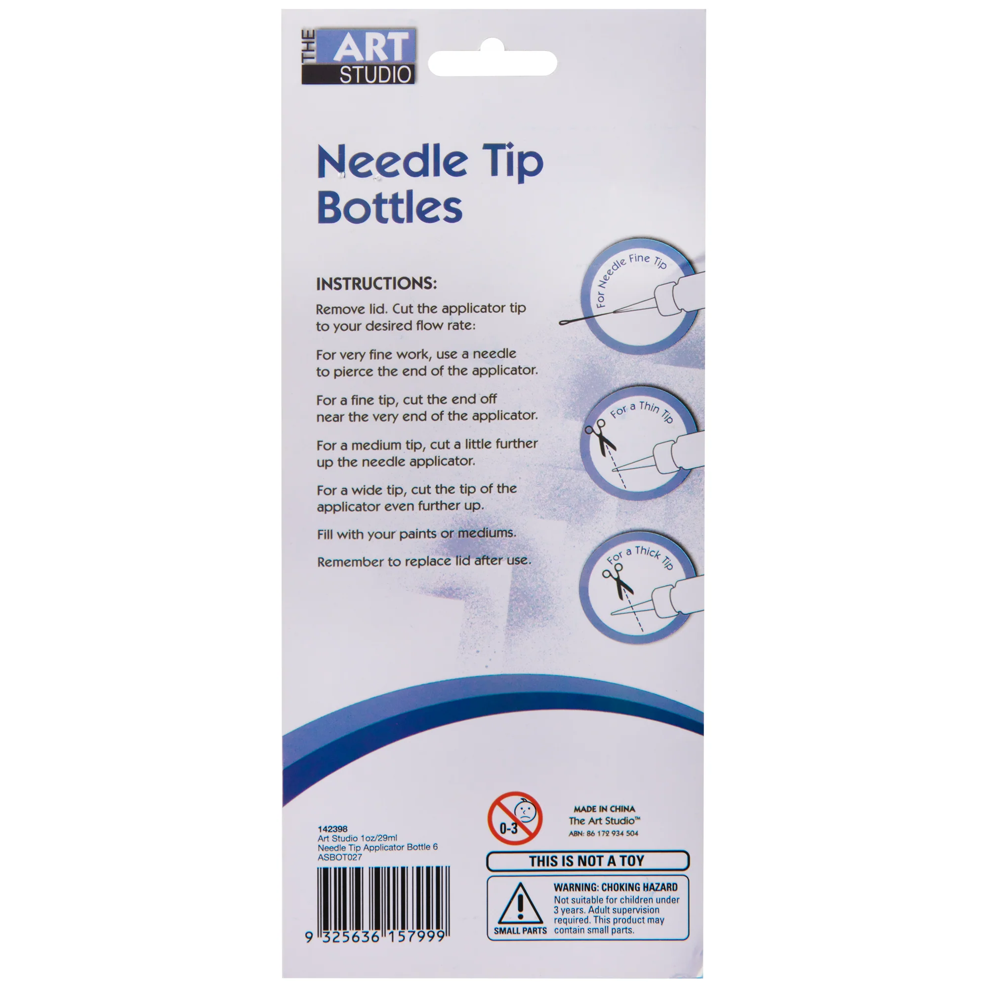 The Art Studio Needle Tip Bottle Applicator 29ml 6 Pieces - Image 7