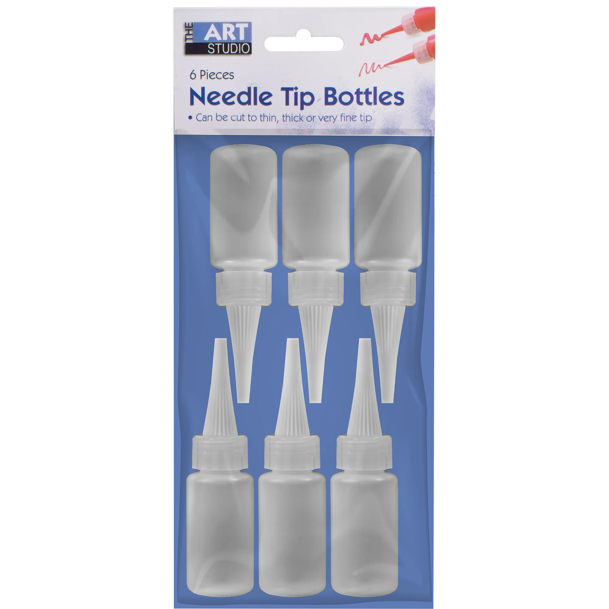 The Art Studio Needle Tip Bottle Applicator 29ml 6 Pieces - Image 8