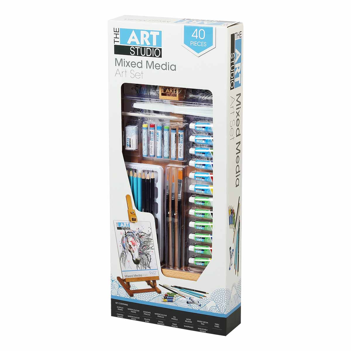 The Art Studio Mixed Media Art Set 40 Pieces - Image 3
