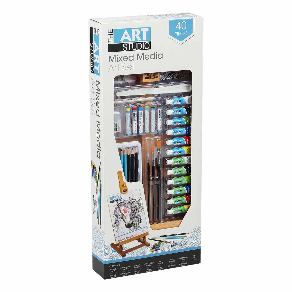 The Art Studio Mixed Media Art Set 40 Pieces - Image 4
