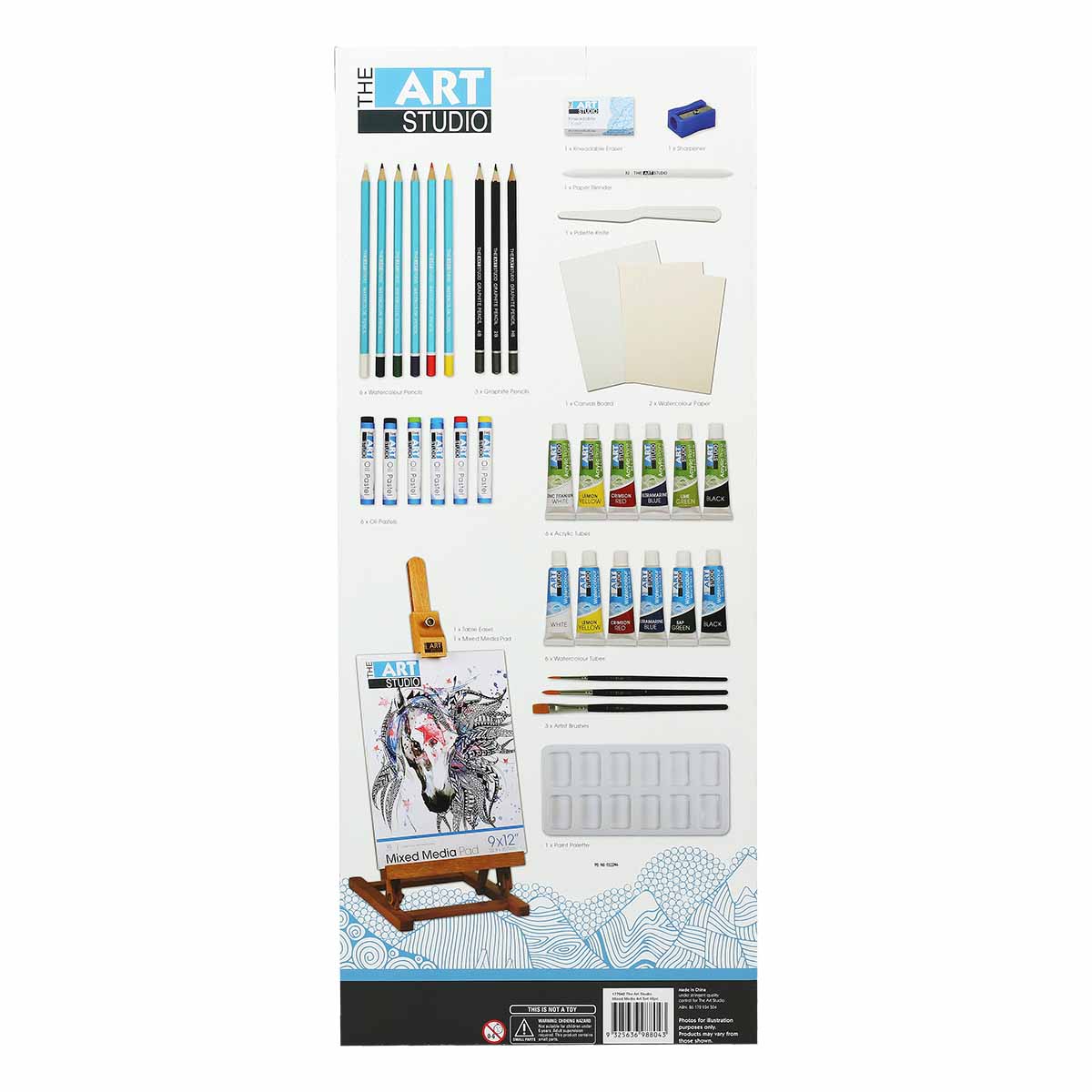 The Art Studio Mixed Media Art Set 40 Pieces - Image 5
