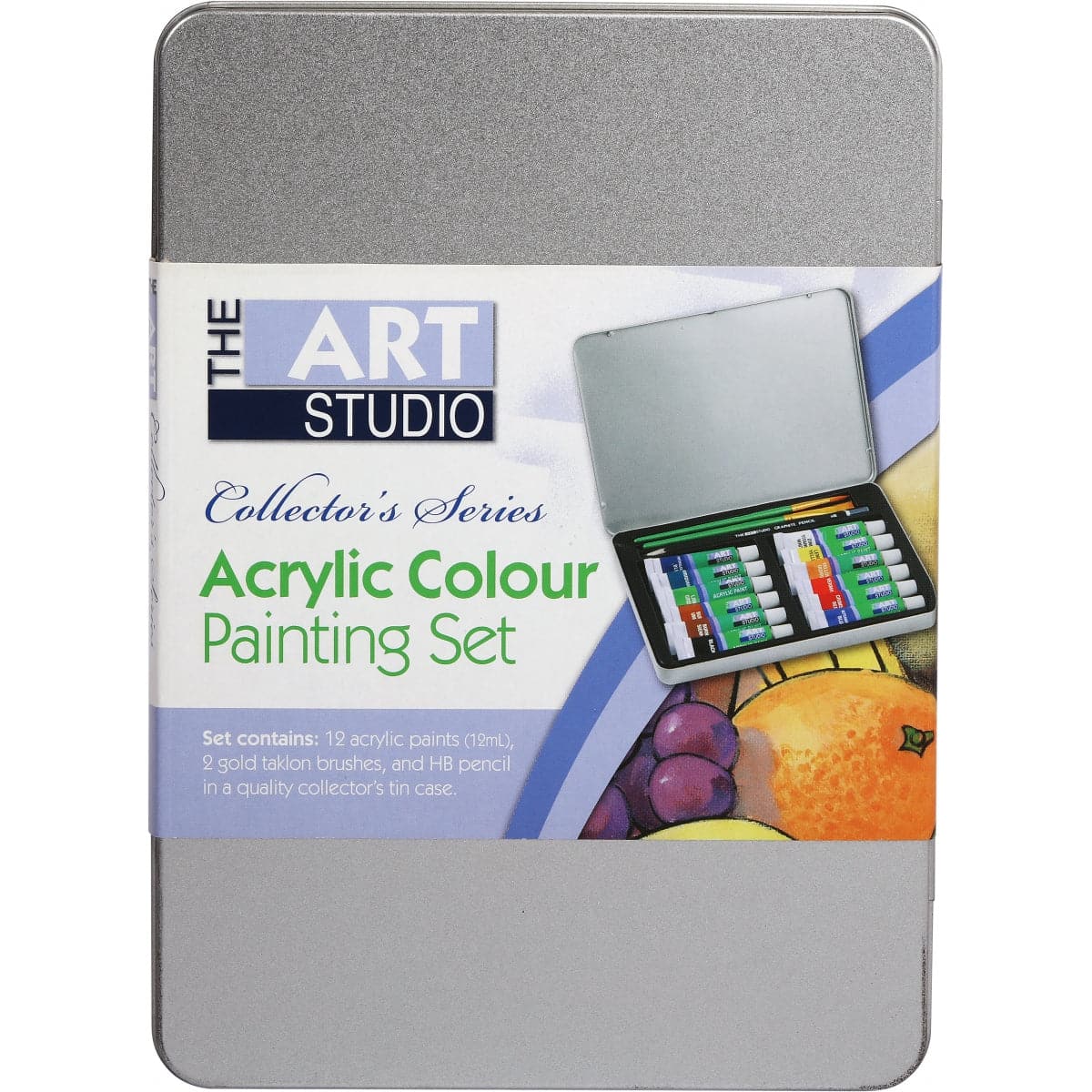 The Art Studio Collector's Series Acrylic Painting Tin Set