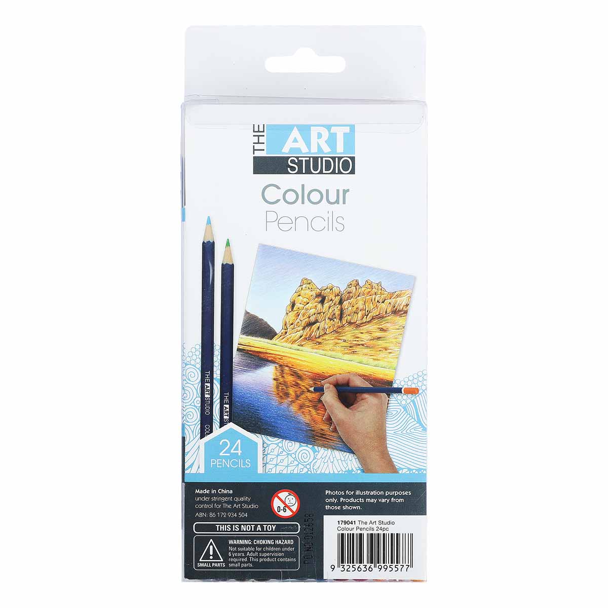 The Art Studio Coloured Pencils Assorted Colours 24 Pack - Image 4