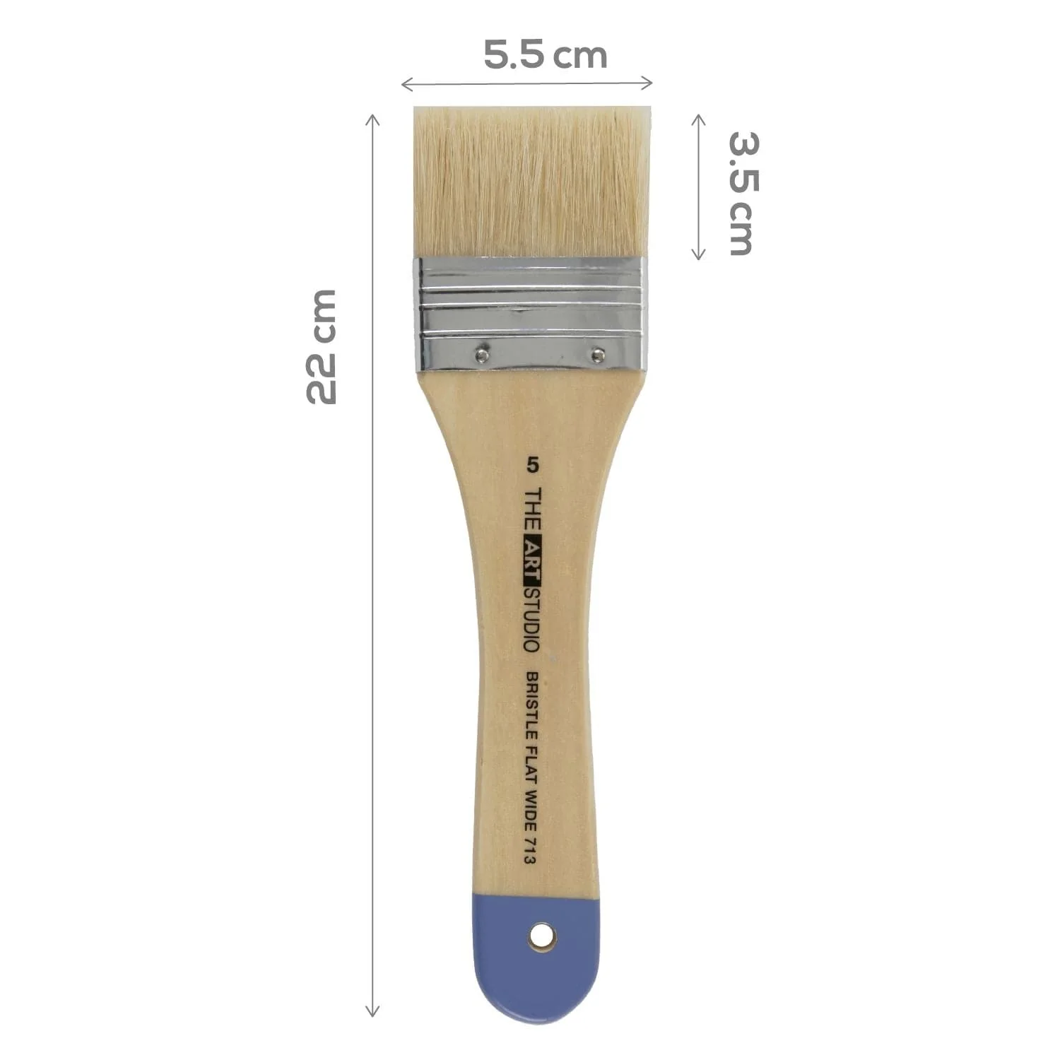 Art Studio Flat Wide Bristle Brush Size 5 - Image 2