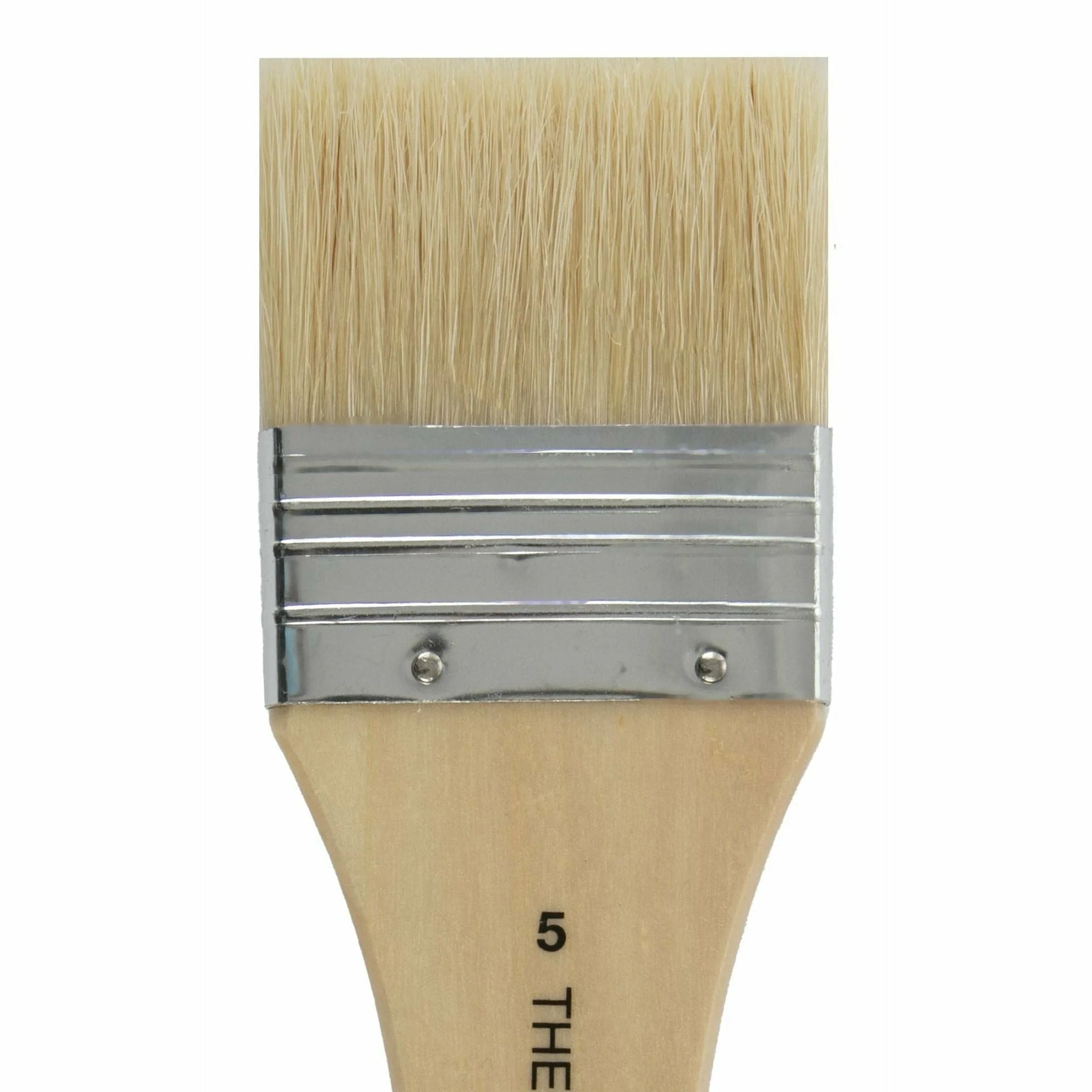 Art Studio Flat Wide Bristle Brush Size 5 - Image 3