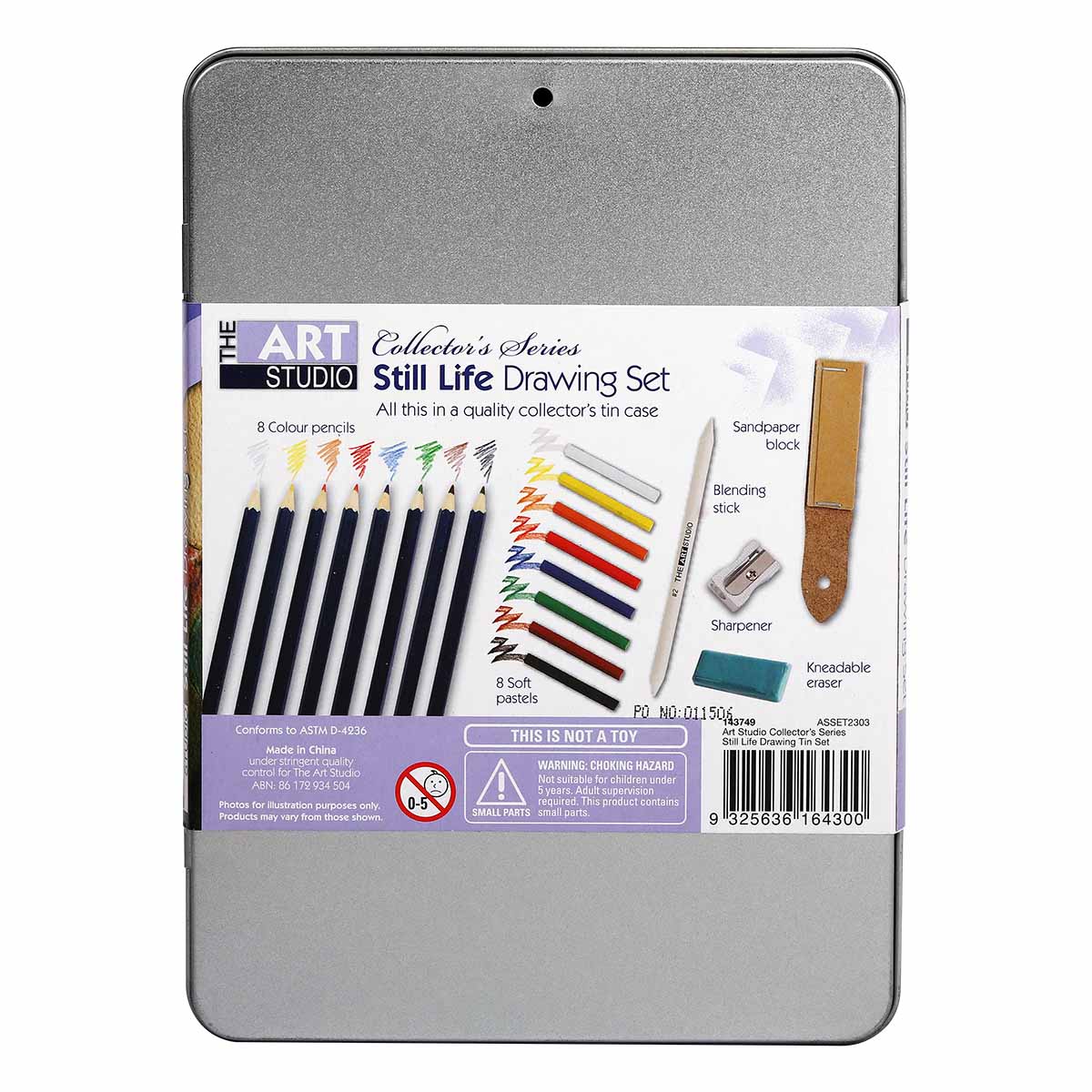 The Art Studio Still Life Colour Drawing Tin Set - Image 4