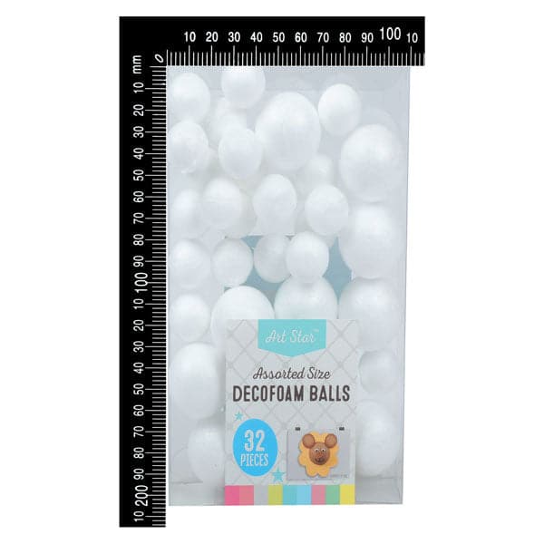 Art Star Decofoam Balls Assorted Size 32 Pieces - Image 5