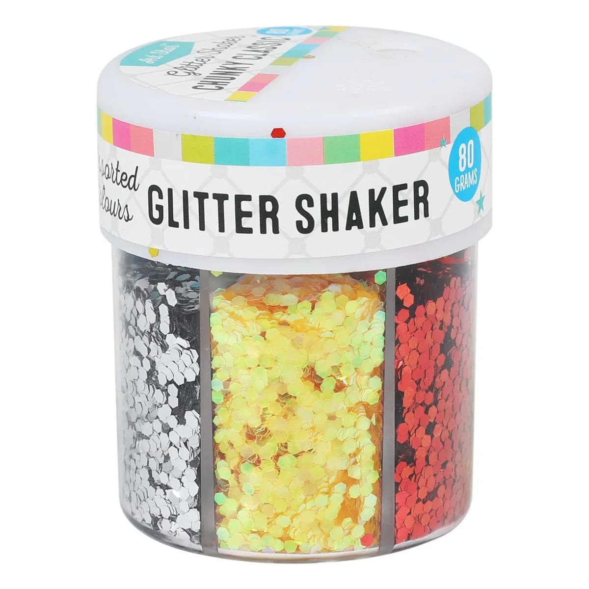 Art Star Chunky Glitter Shaker Assorted Colours 80g - Image 2