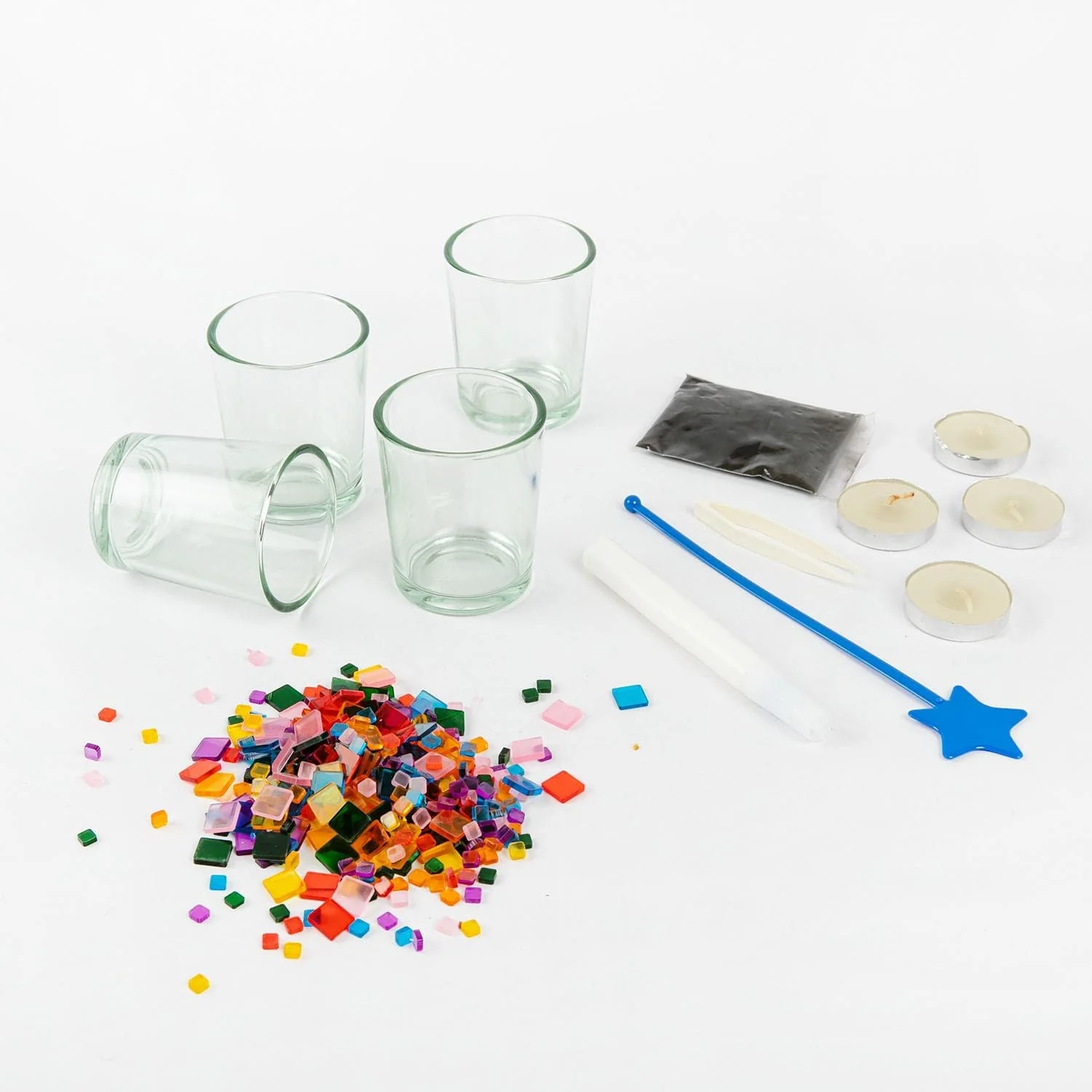Art Star Make Your Own Mosaic Tealight Candles Makes 4 - Image 5