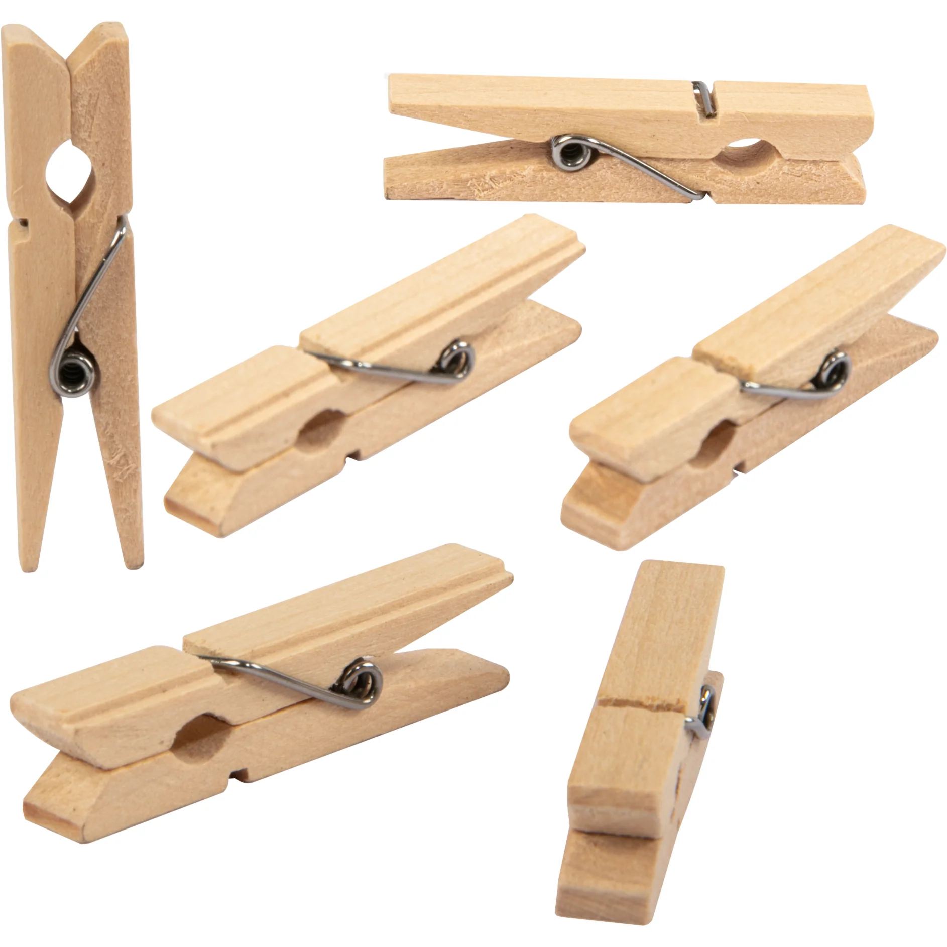 Art Star Natural Craft Pegs 4.8 x 0.7cm 48 Pieces - Image 5