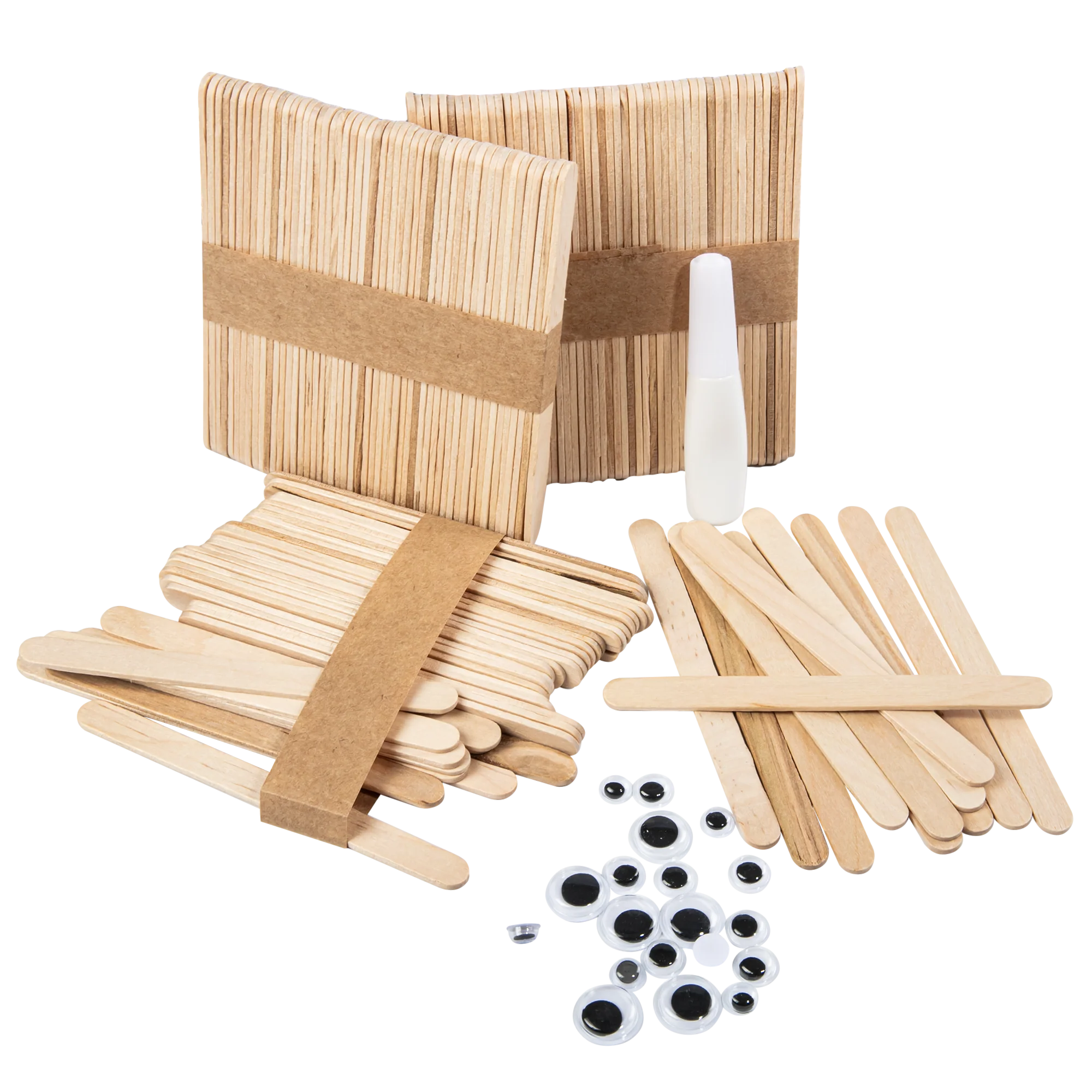 Art Star Natural Wooden Craft Sticks 150 Pieces - Image 2