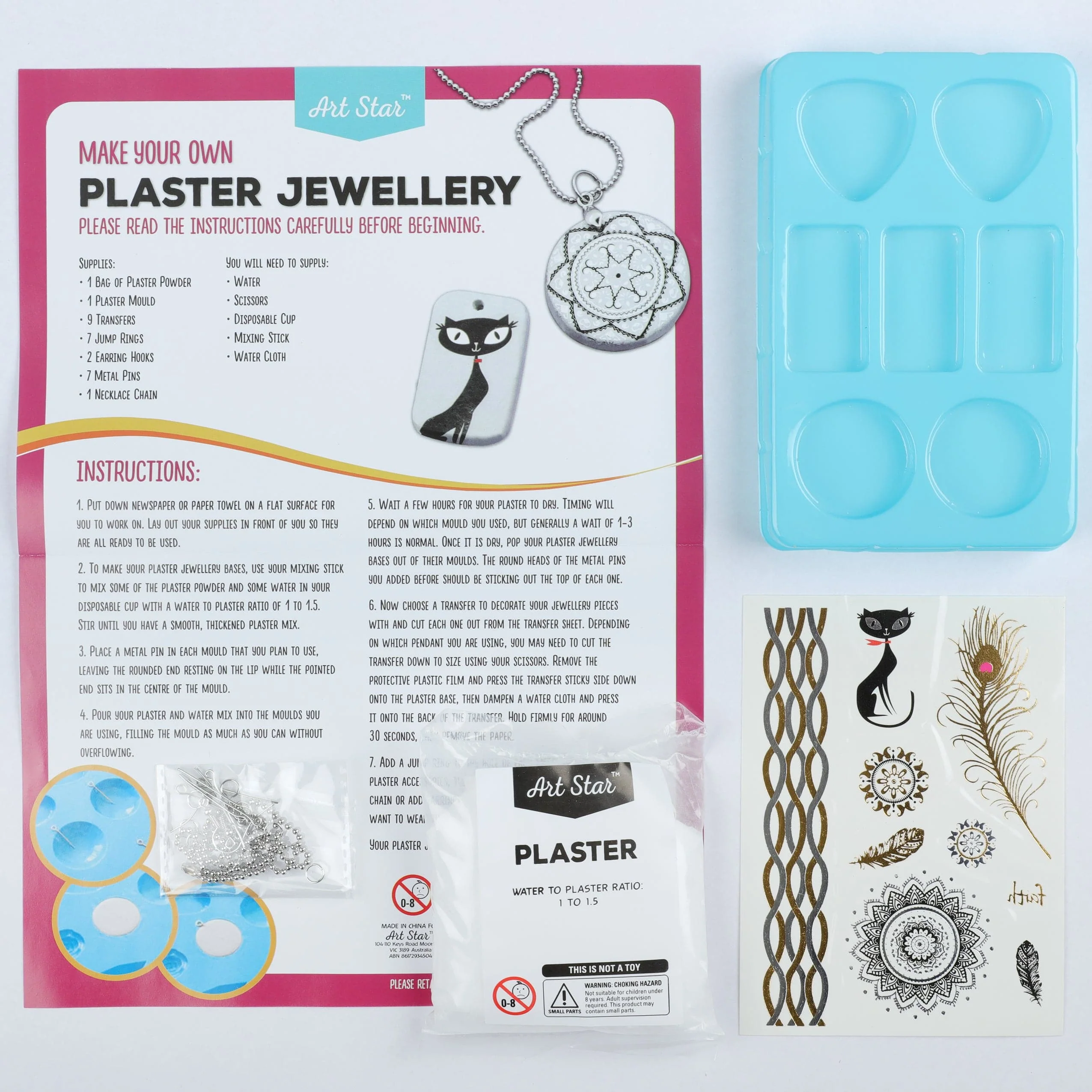 Art Star Make Your Own Plaster Jewellery Kit - Image 5