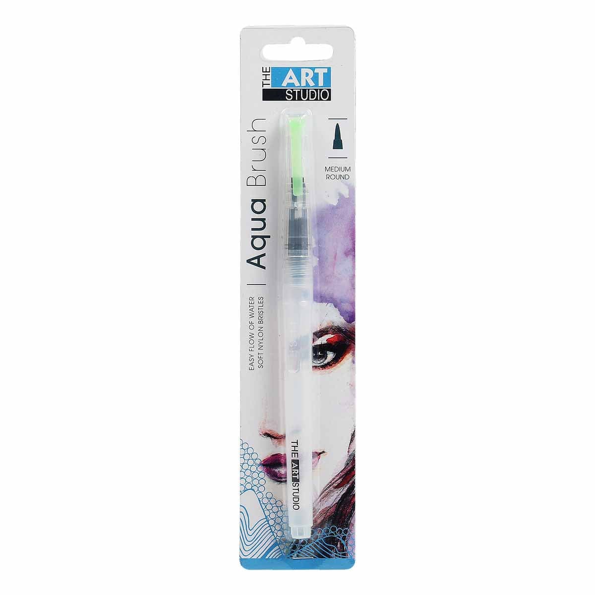 The Art Studio Medium Aqua Round Brush