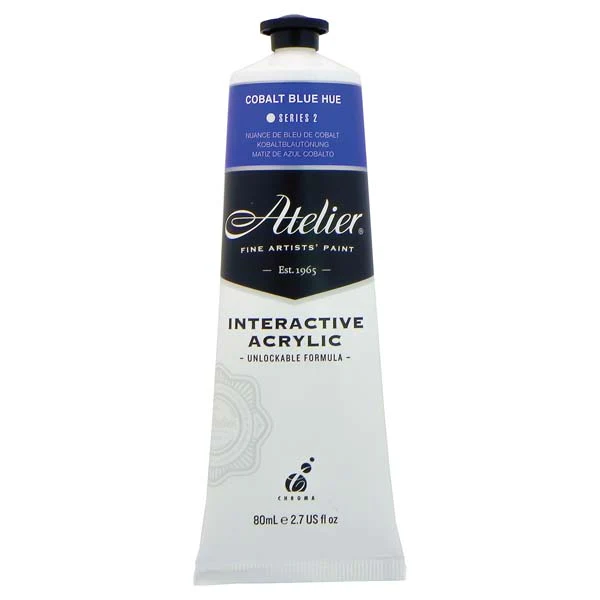 Atelier Interactive Artists Acrylic Paint, Cobalt Blue Hue S2 80ml - Image 2