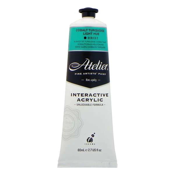 Atelier Interactive Artists Acrylic Paint,  Cobalt Turquoise Light Hue S2 - Image 2