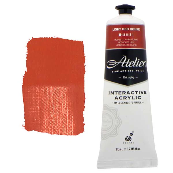 Atelier Interactive Artists Acrylic Paint, Light Red Ochre S1 80ml