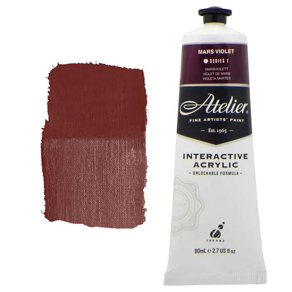 Atelier Interactive Artists Acrylic Paint, Mars Violet S1 80ml