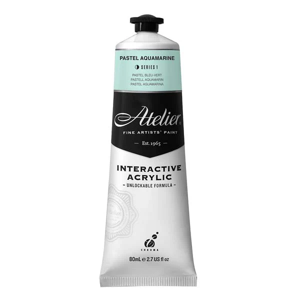 Atelier Interactive Artists Acrylic Paint, Pastel Aquamarine S1 80ml - Image 2