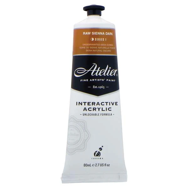 Atelier Interactive Artists Acrylic Paint,  Raw Sienna Dark S1 80ml - Image 2