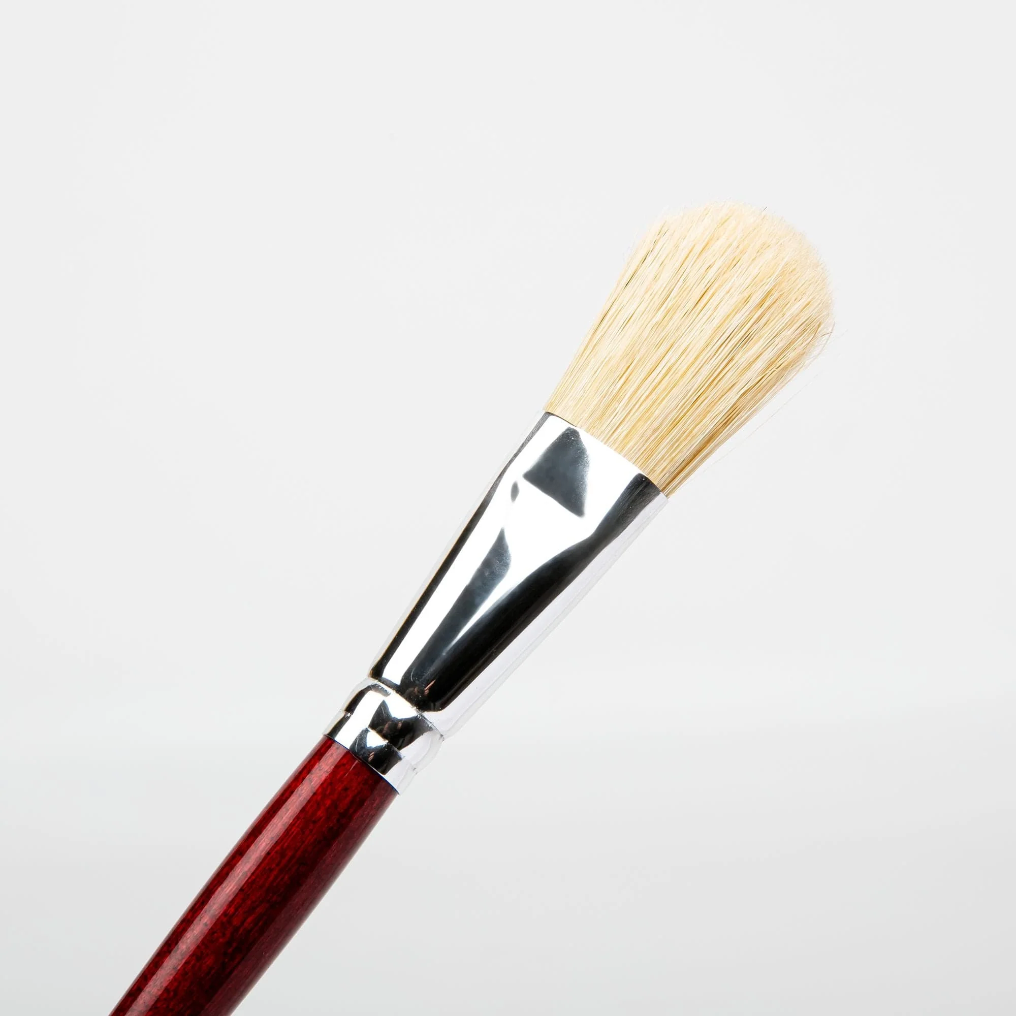 Borciani Bonazzi Professional Artist Paint Brush Natural Bristle Series 45/V Size 4 Filbert - Image 2