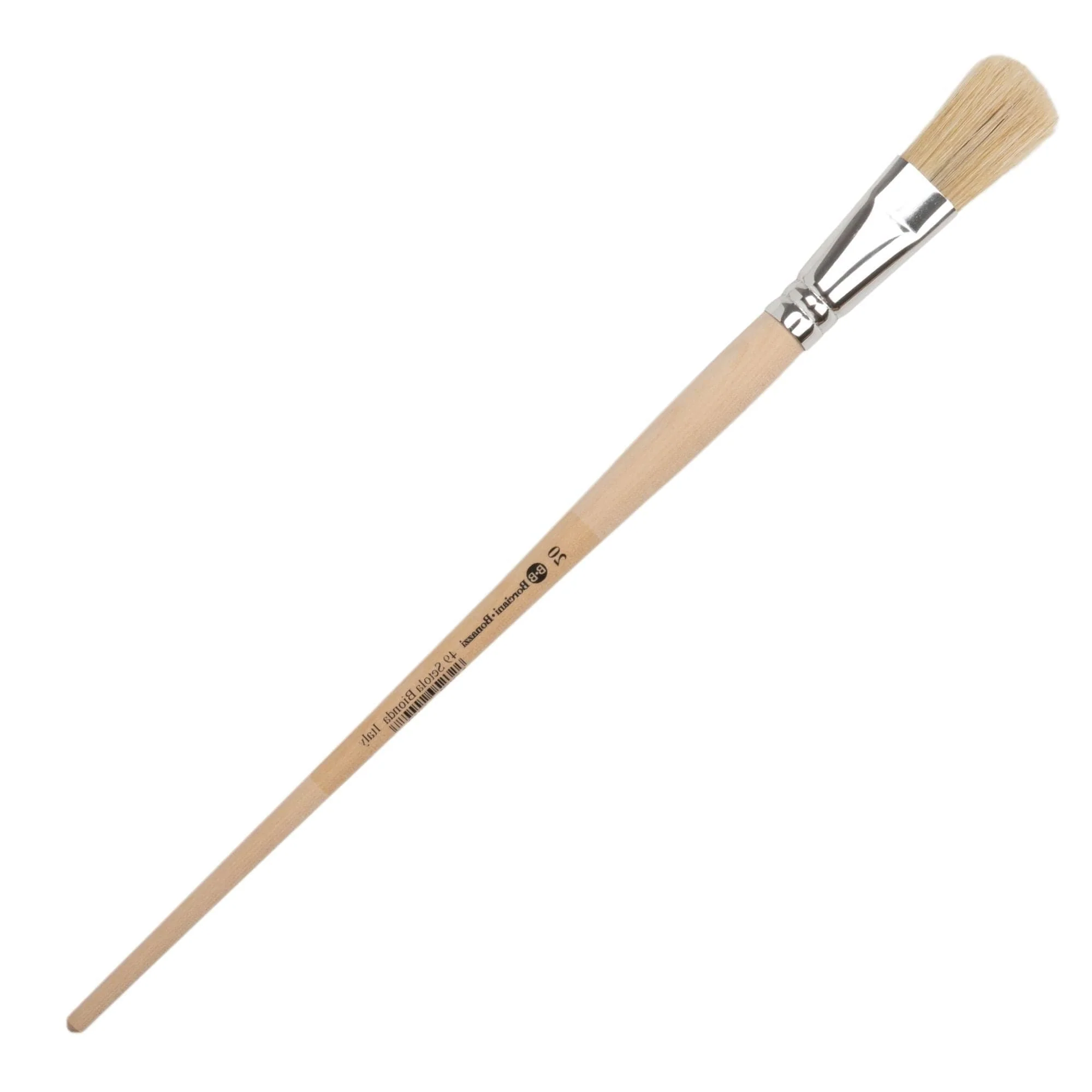 Borciani Bonazzi Professional Artist Paint Brush Natural Bristle Series 49 Size 20 Filbert