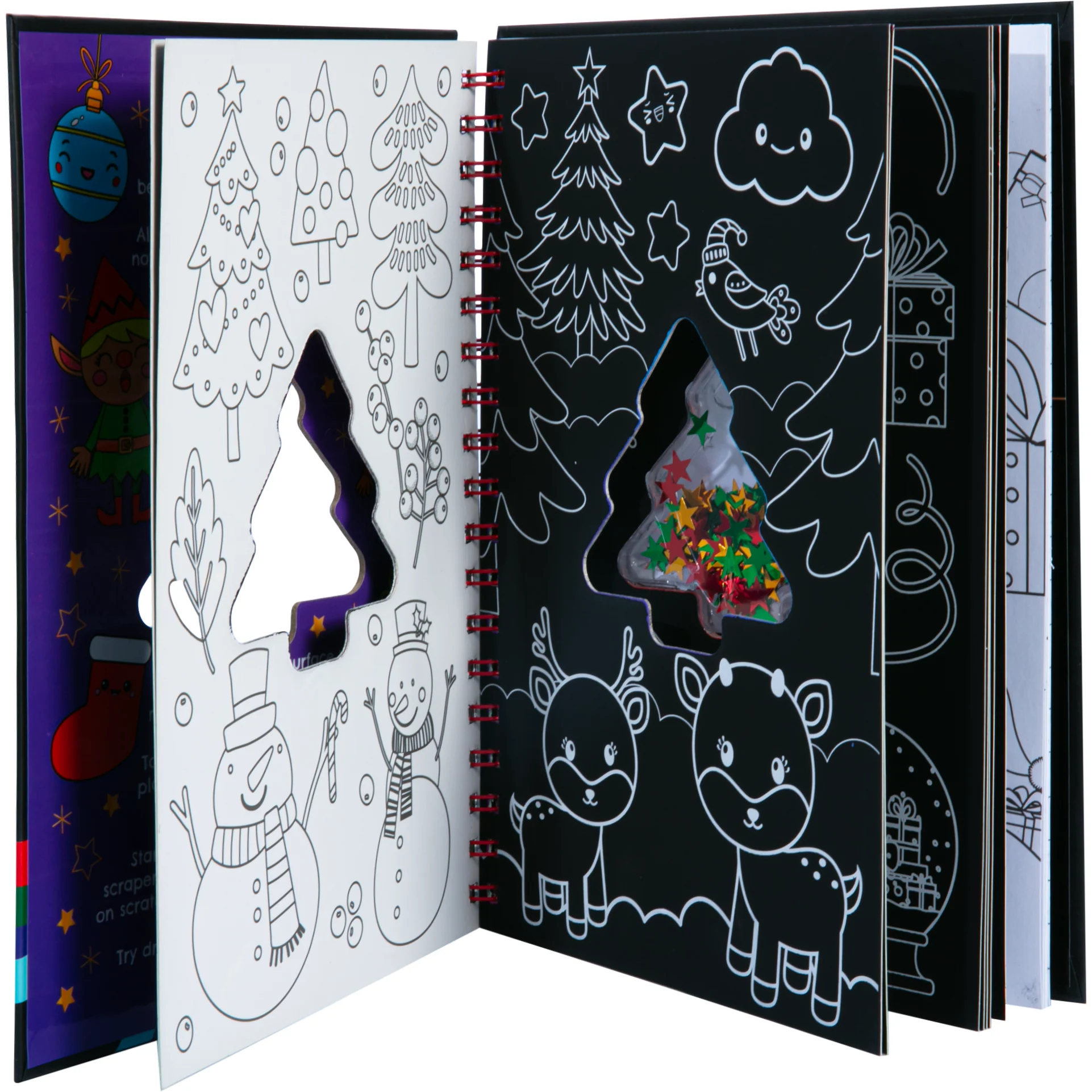 Scratch Art Sparkles I Love Christmas Activity Book - Image 3