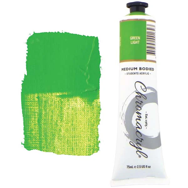 Chromacryl Students Acrylic Paint, 75ml Green Light