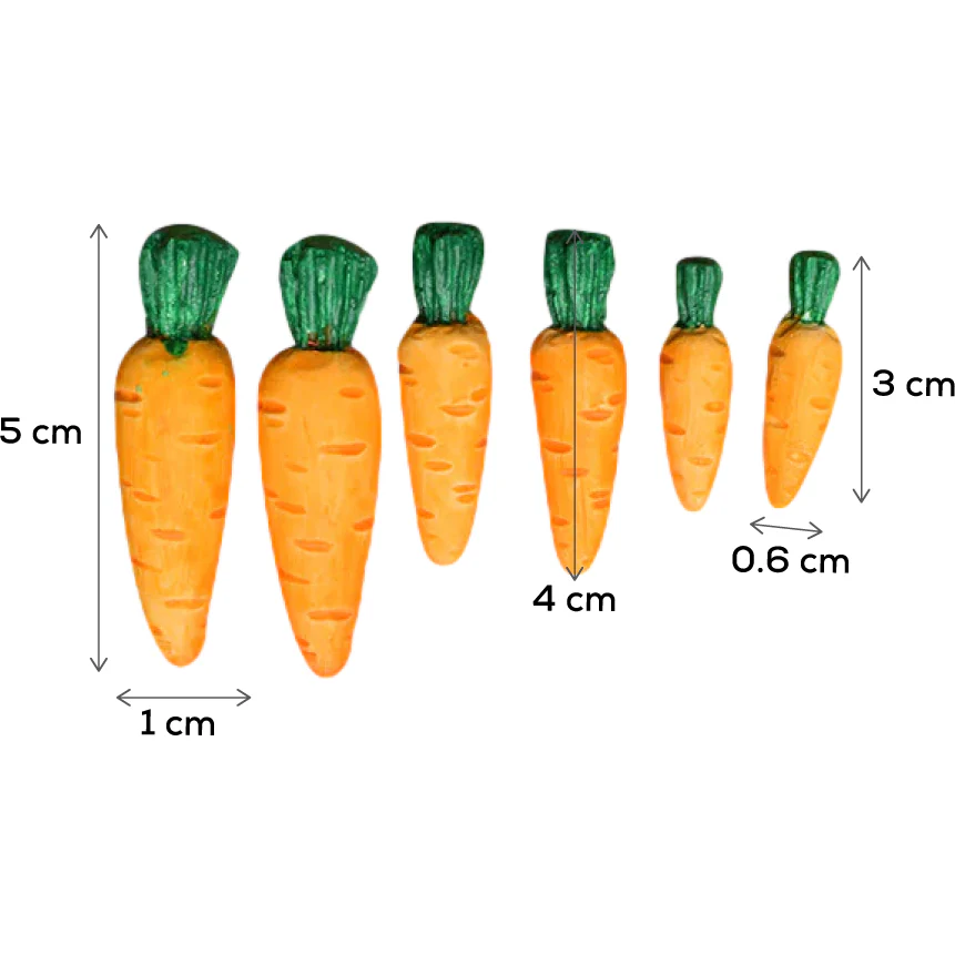 The Clay Studio Carrot Silicone Moulds for Polymer Clay and Resin 9.5x6.3x1.4cm - Image 4