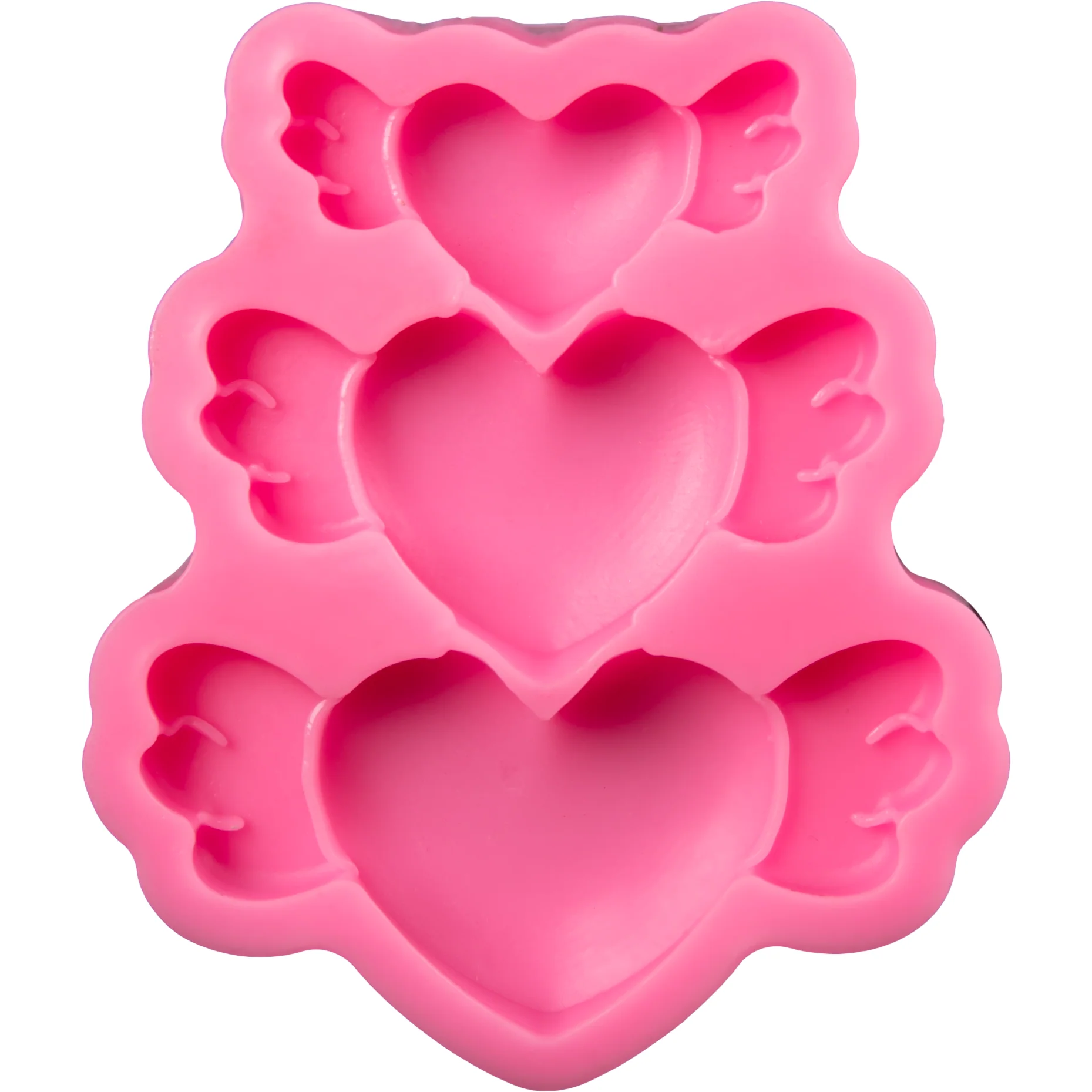 The Clay Studio Love Feather Silicone Mould for Polymer Clay and Resin 9x7.7x1.4cm - Image 2