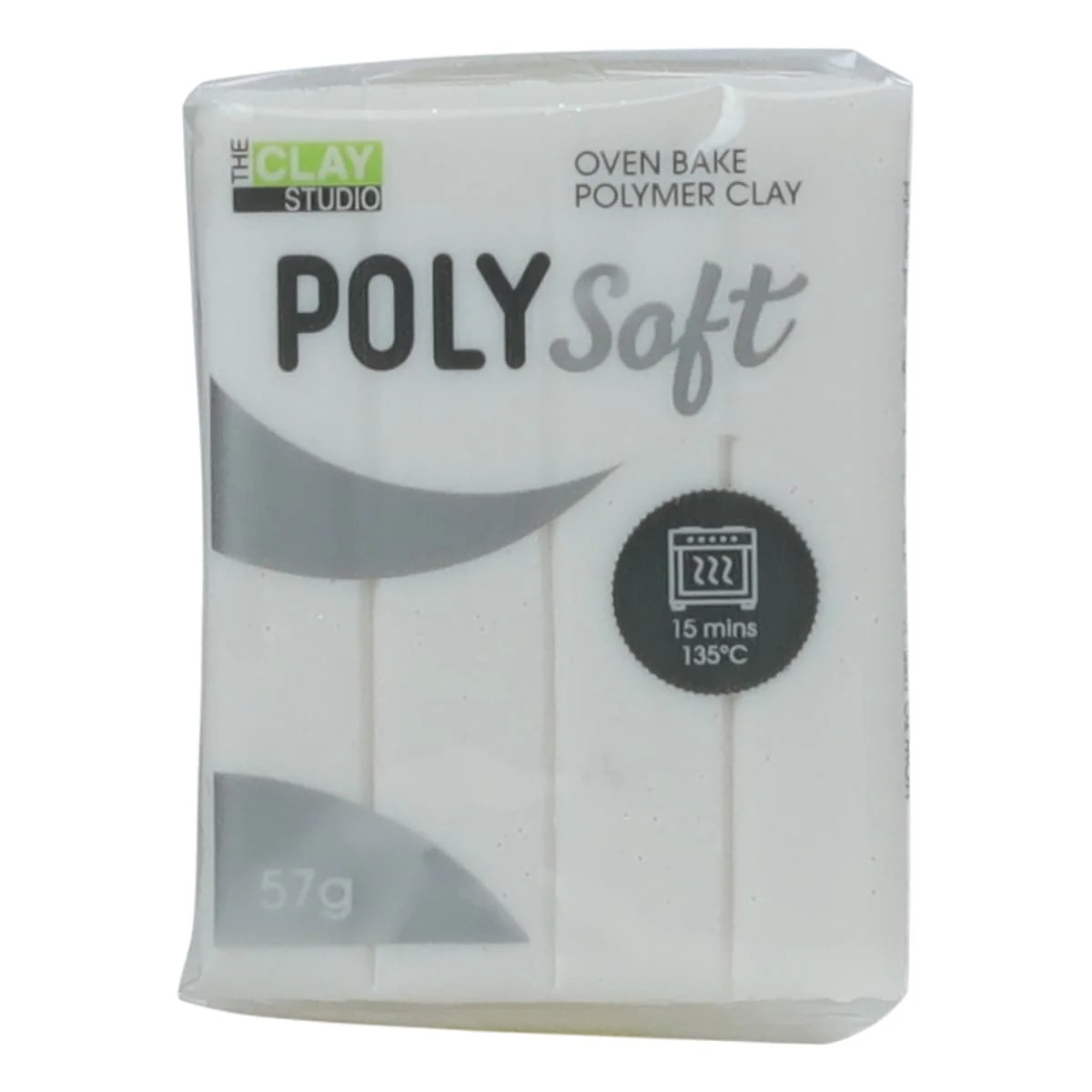 The Clay Studio Polymer Clay White Glitter 57g