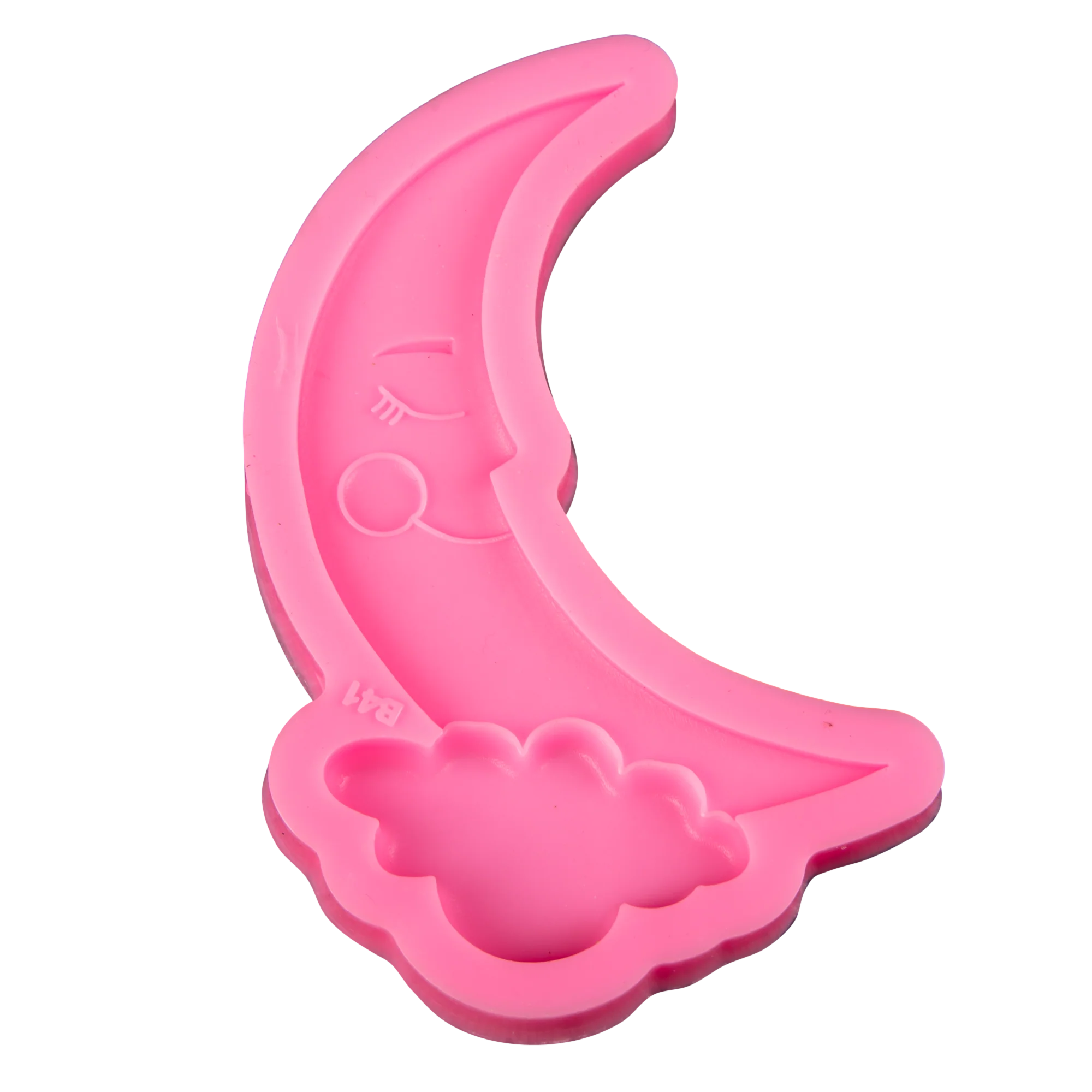 The Clay Studio Smiling Moon And Clouds Silicone Mould for Polymer Clay and Resin 12x6.7x1cm - Image 2
