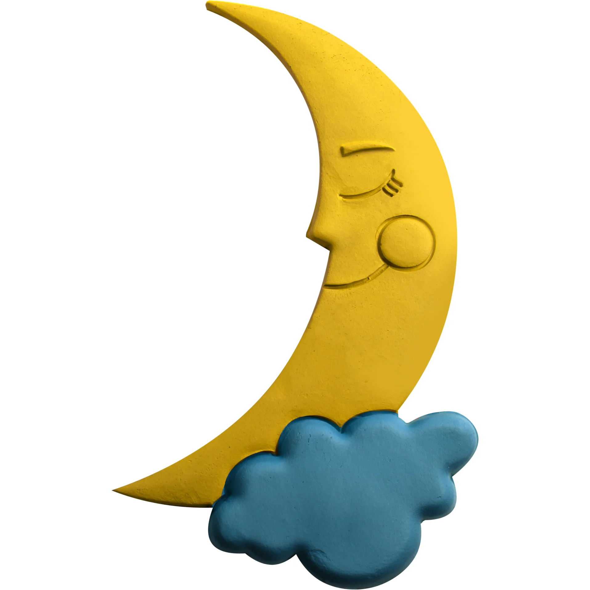 The Clay Studio Smiling Moon And Clouds Silicone Mould for Polymer Clay and Resin 12x6.7x1cm - Image 3