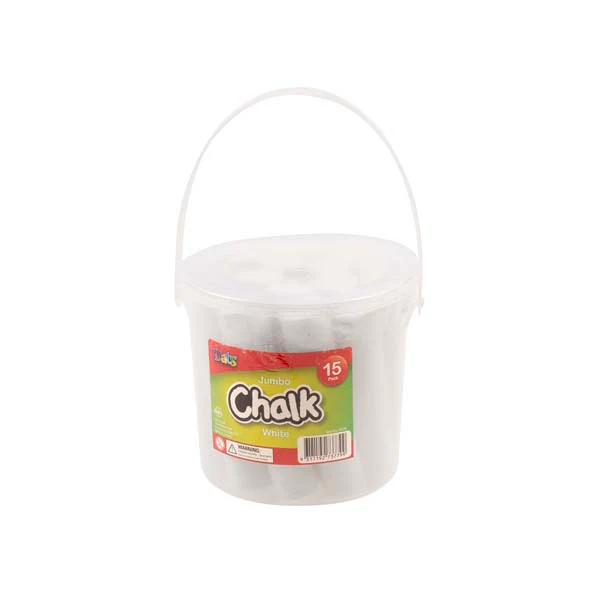 Dats Jumbo White Chalk, 15pk in Bucket