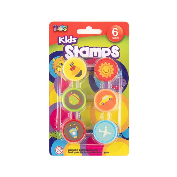 Dats Stamps, Boys, 6pk