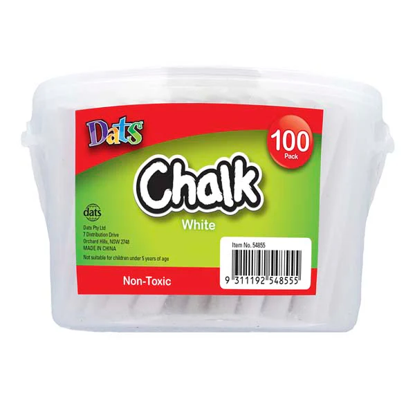 Dats White Chalk  100pk in Bucket