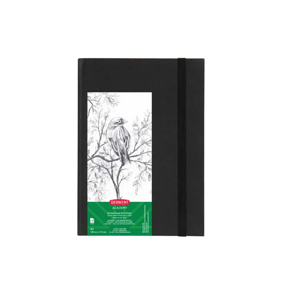 Derwent Academy Visual Art Diary, A5, Hardcover Portrait, 140gsm, 128pg